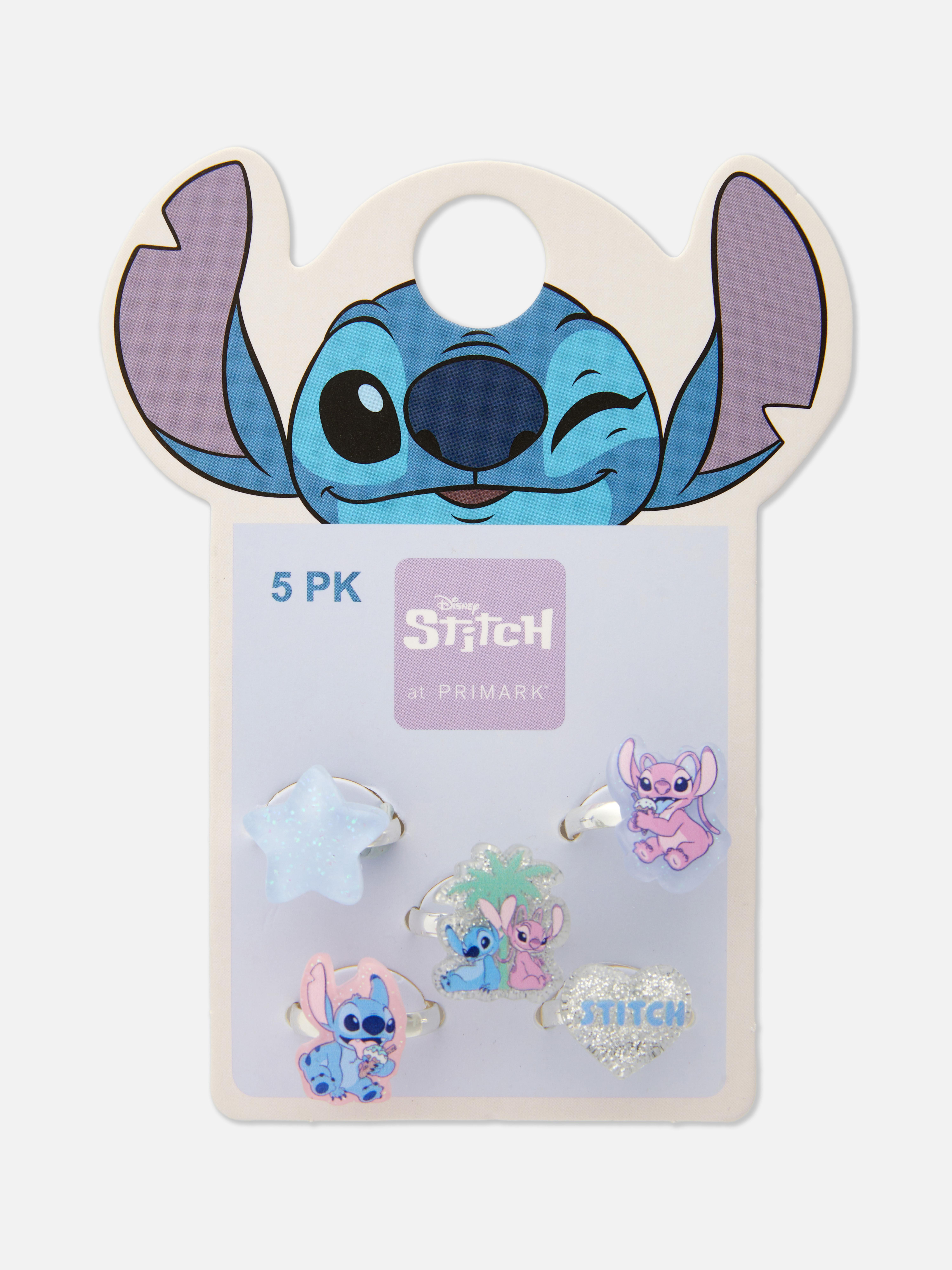 Lot de 5 bagues Disney Lilo & Stitch