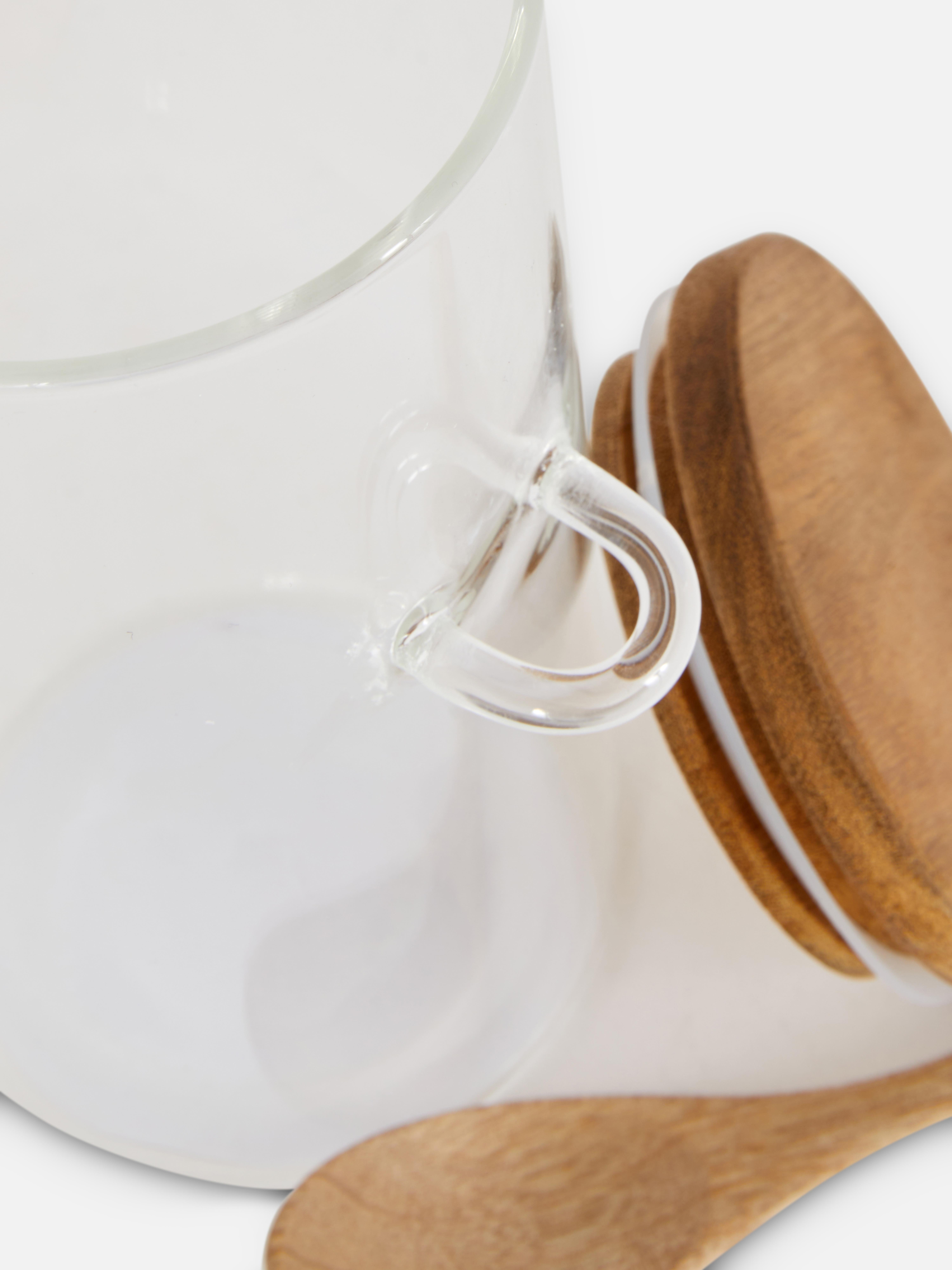 Glass Canister with Spoon
