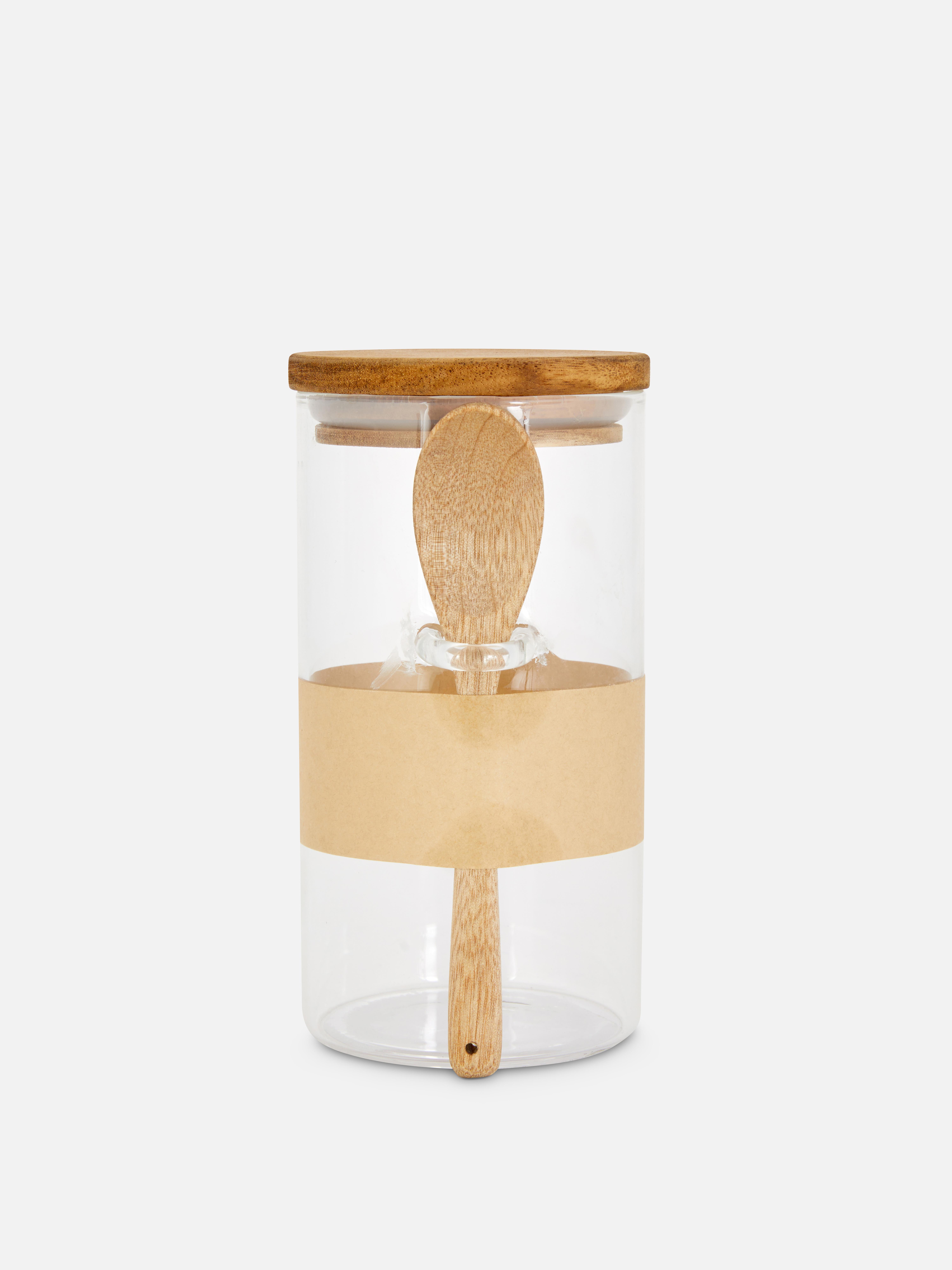 Glass Canister with Spoon