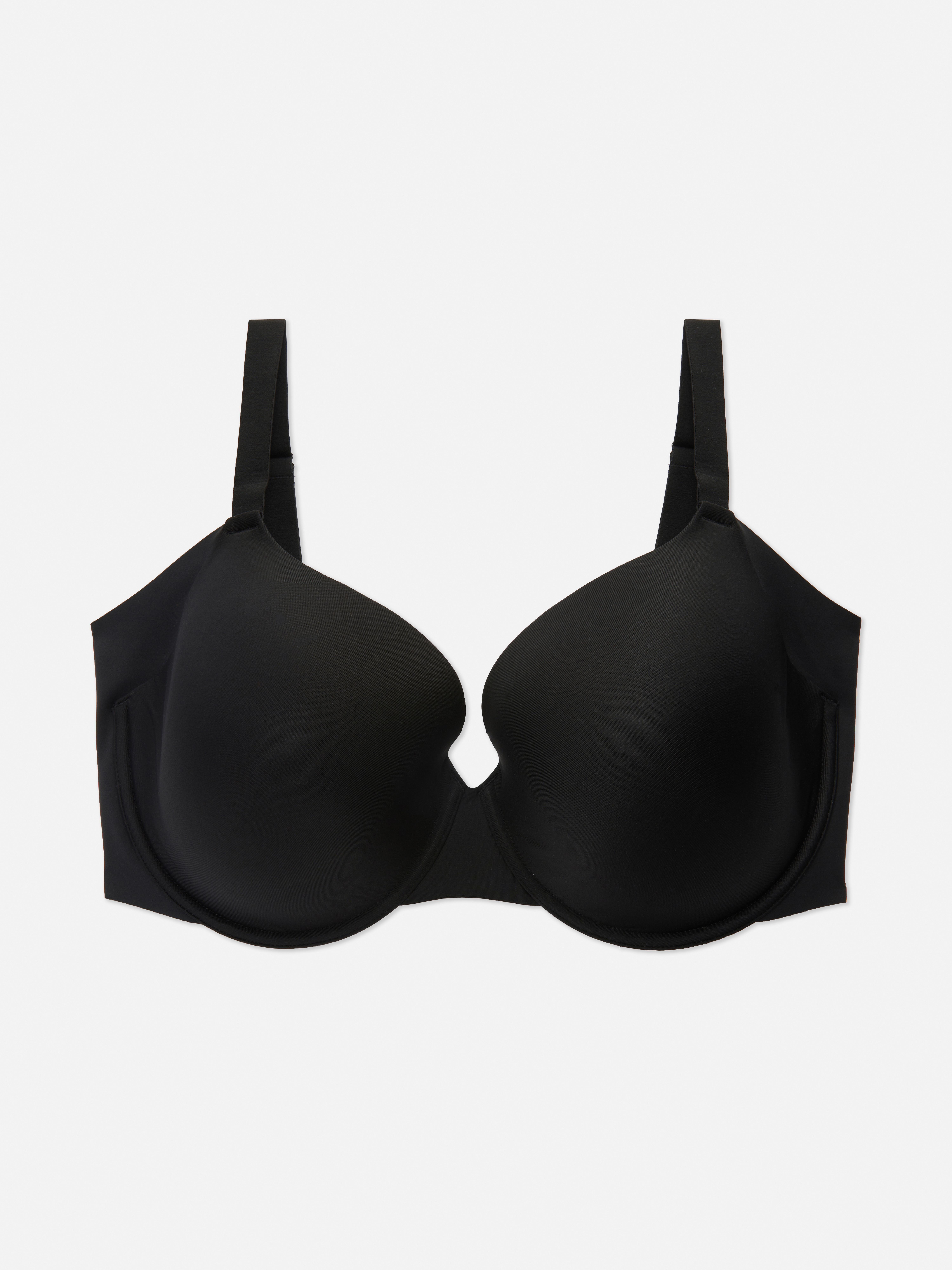 F-H Wired T-Shirt Bra Black