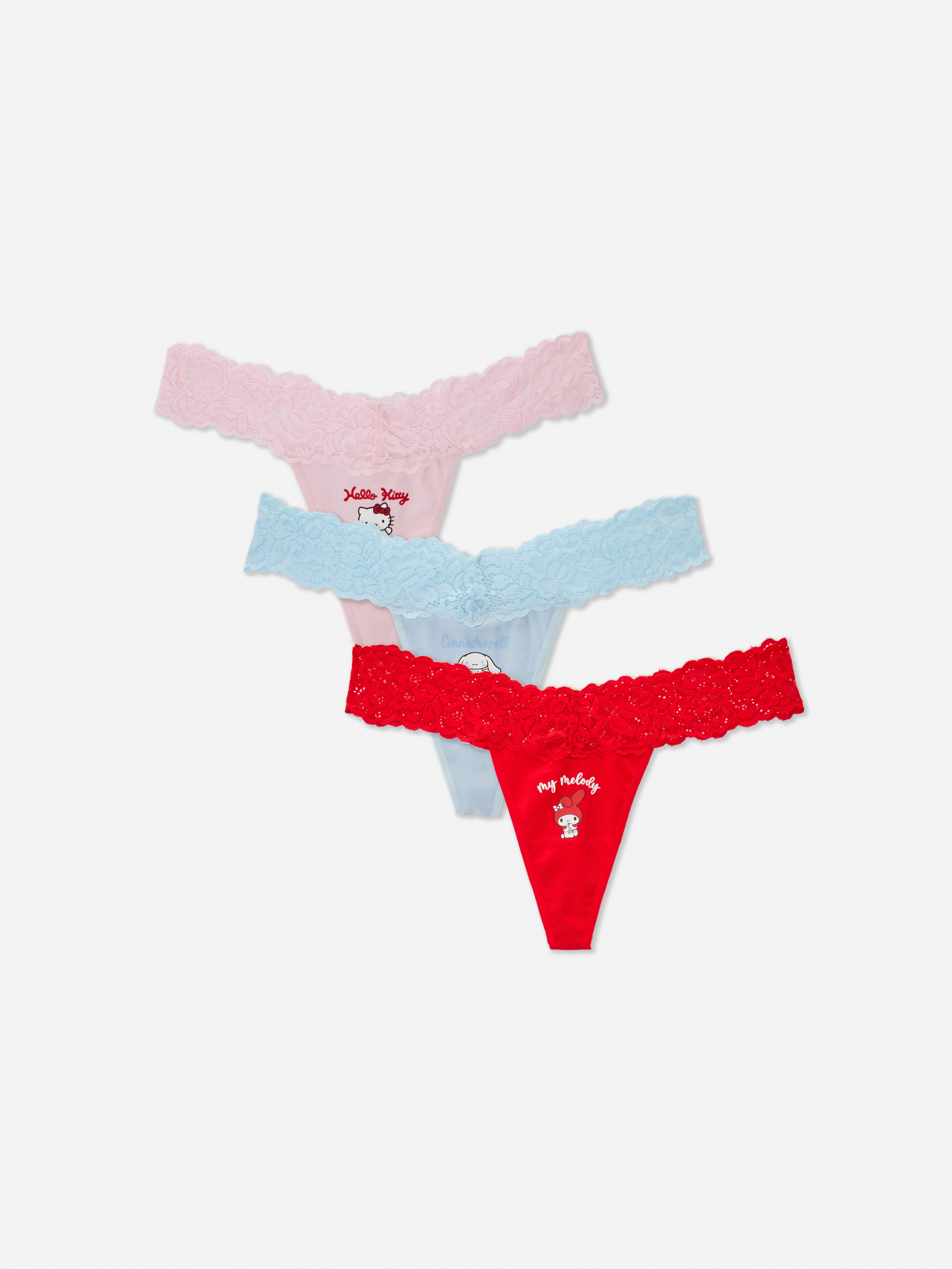 Pack de 3 tangas de Hello Kitty