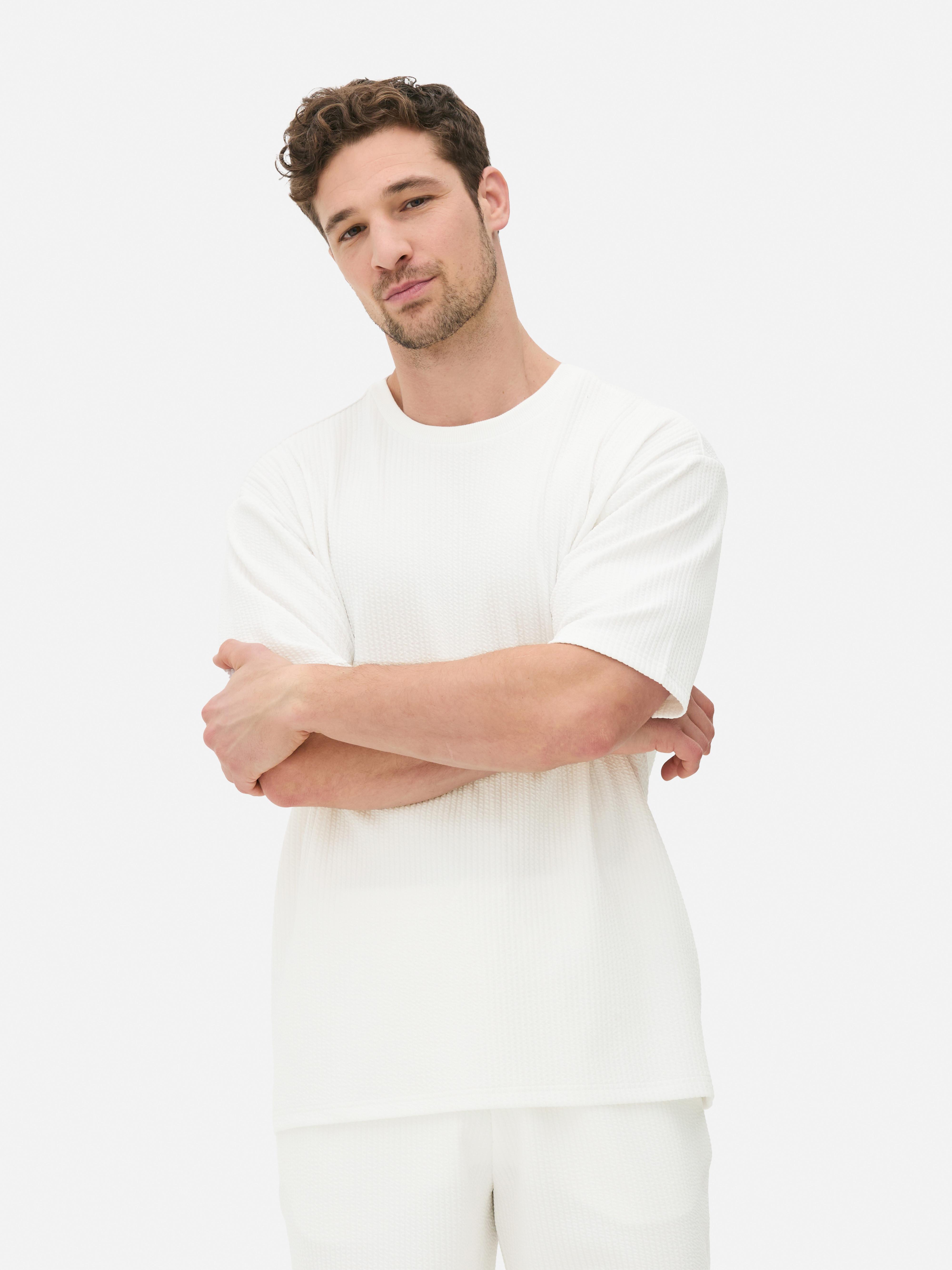 Rope Textured Pajama T-Shirt