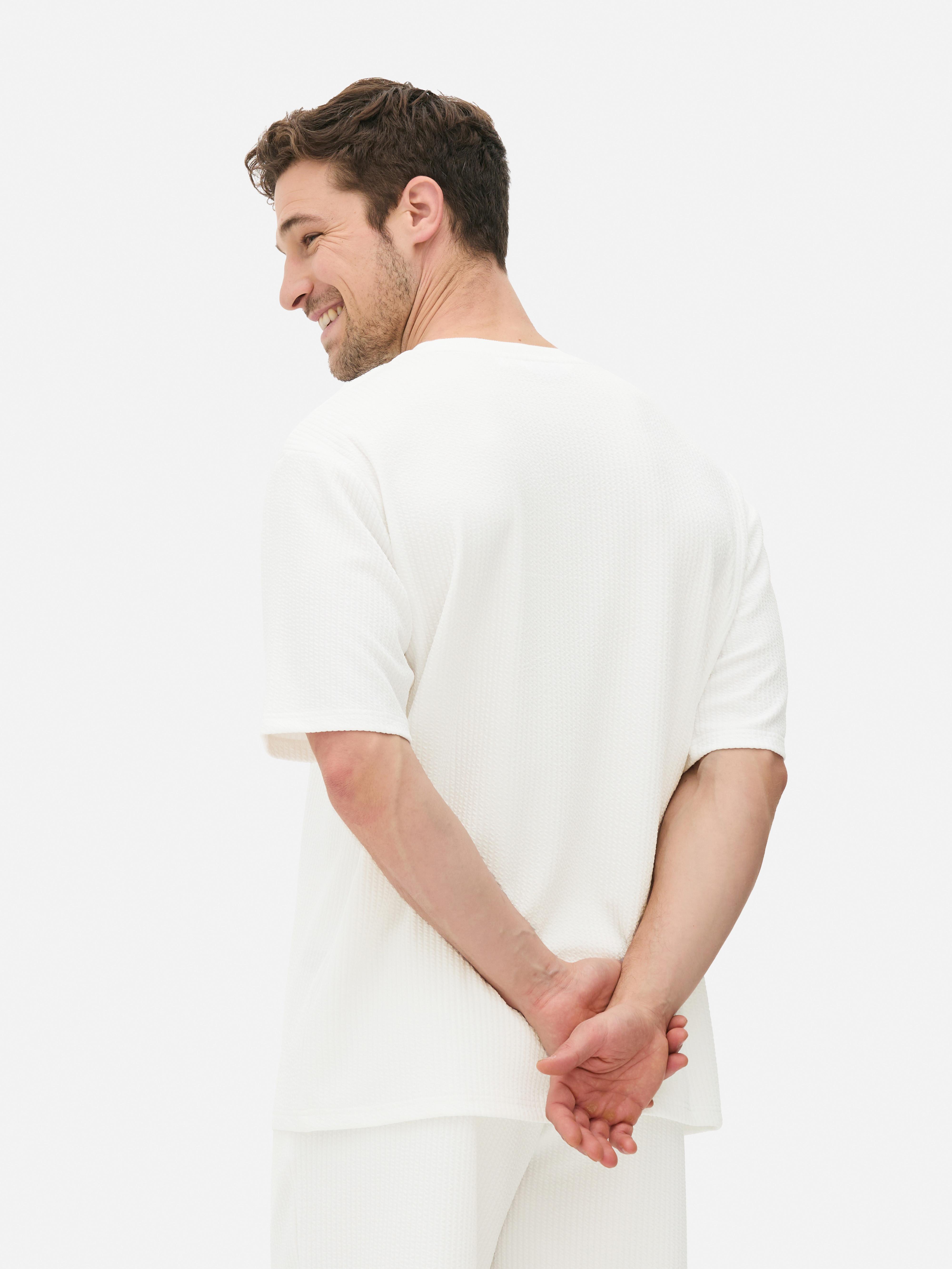 Rope Textured Pajama T-Shirt