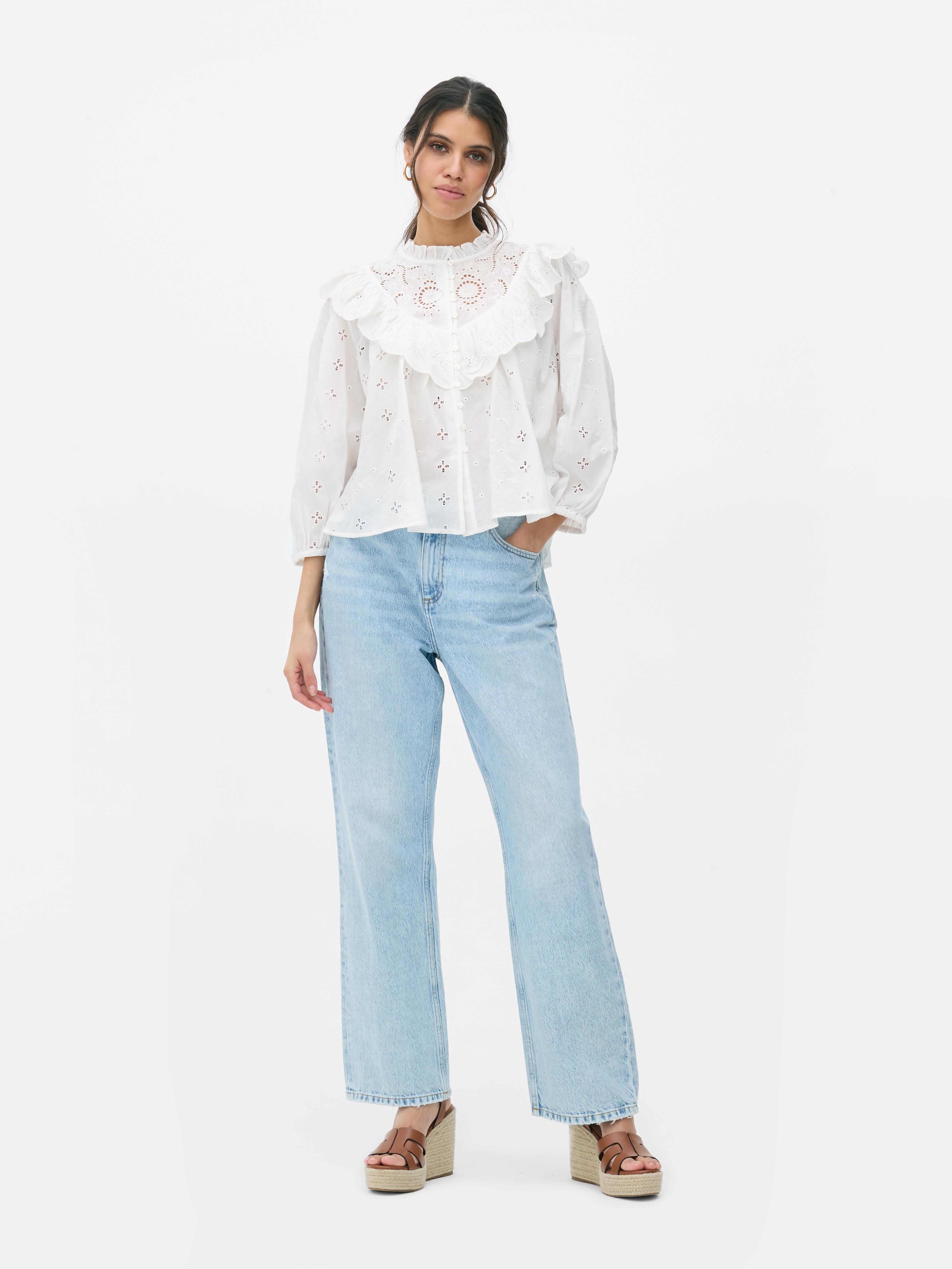 Paula Echevarría Ruffled Blouse