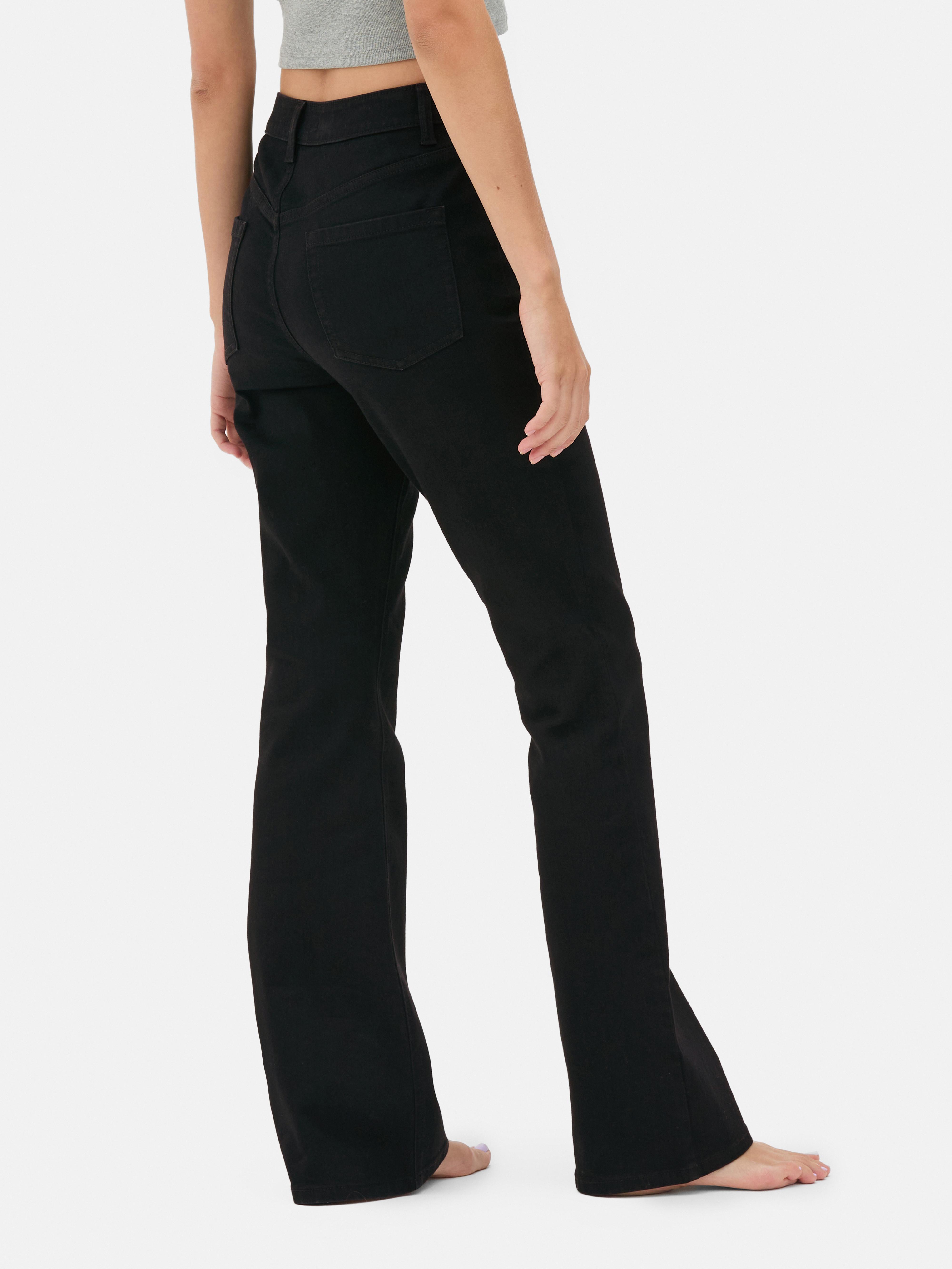 Jeans in denim a gamba svasata