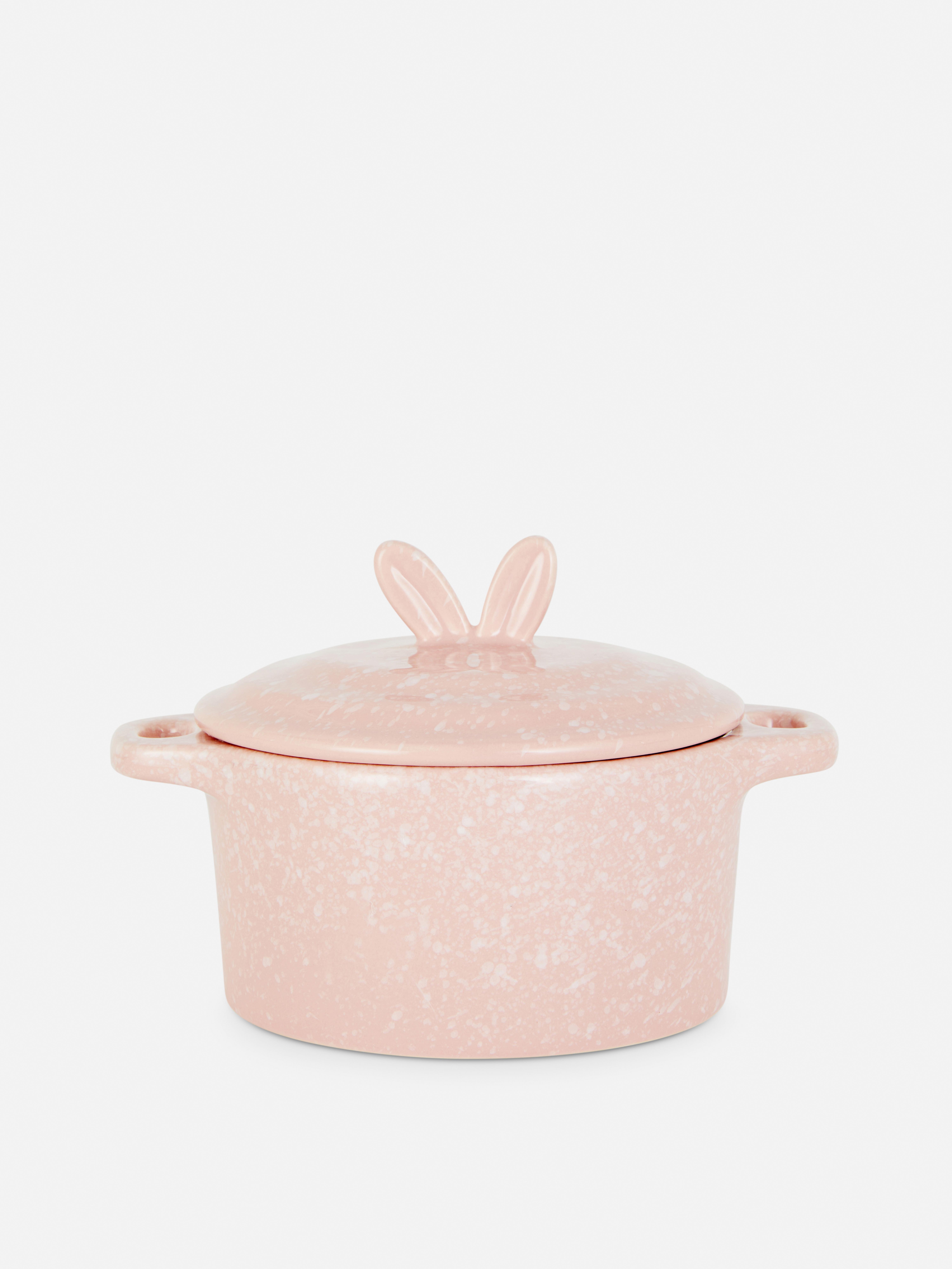 Ramequín con diseño de orejas de conejito de Pascua