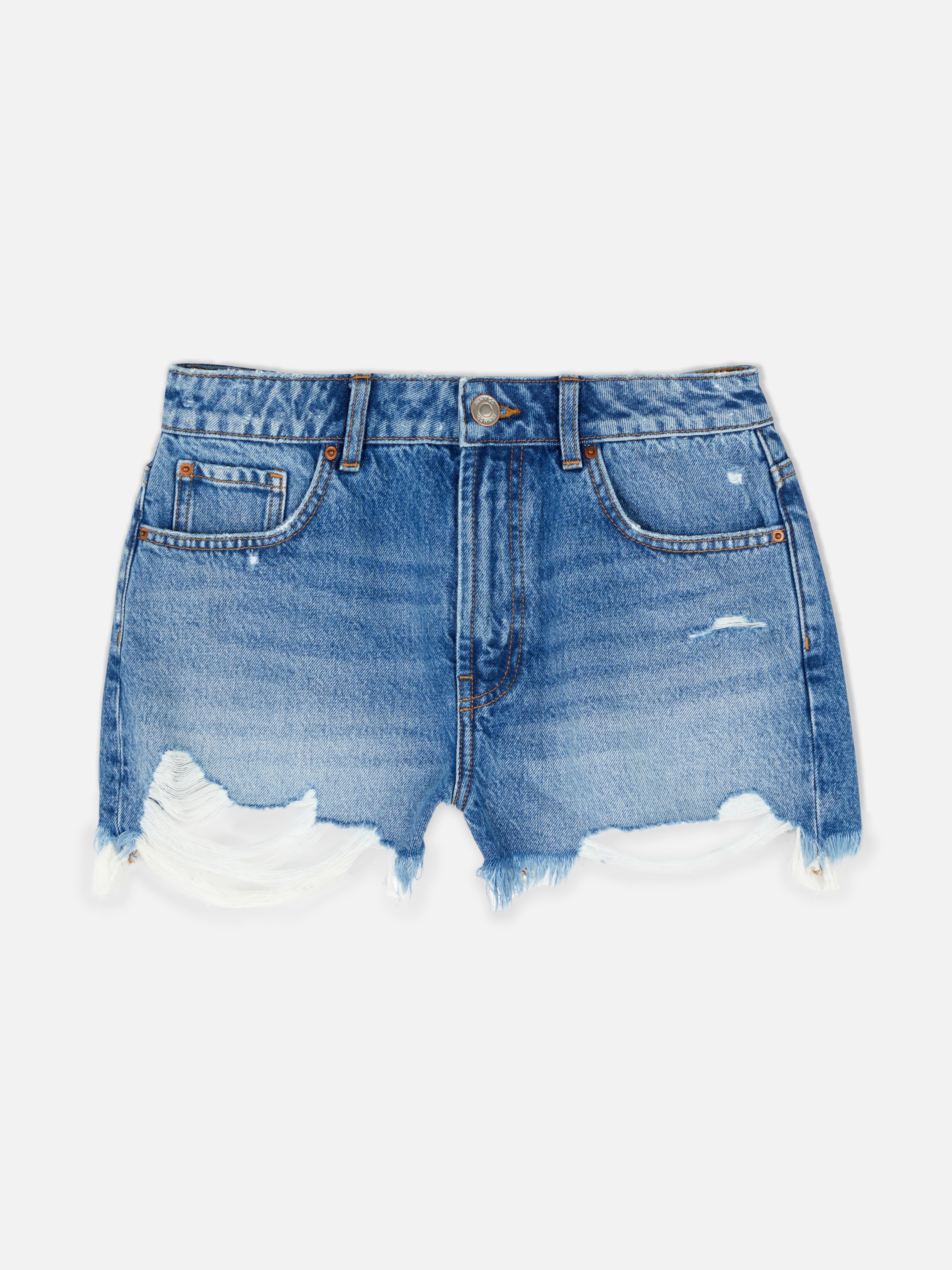 Short en jean déchiré