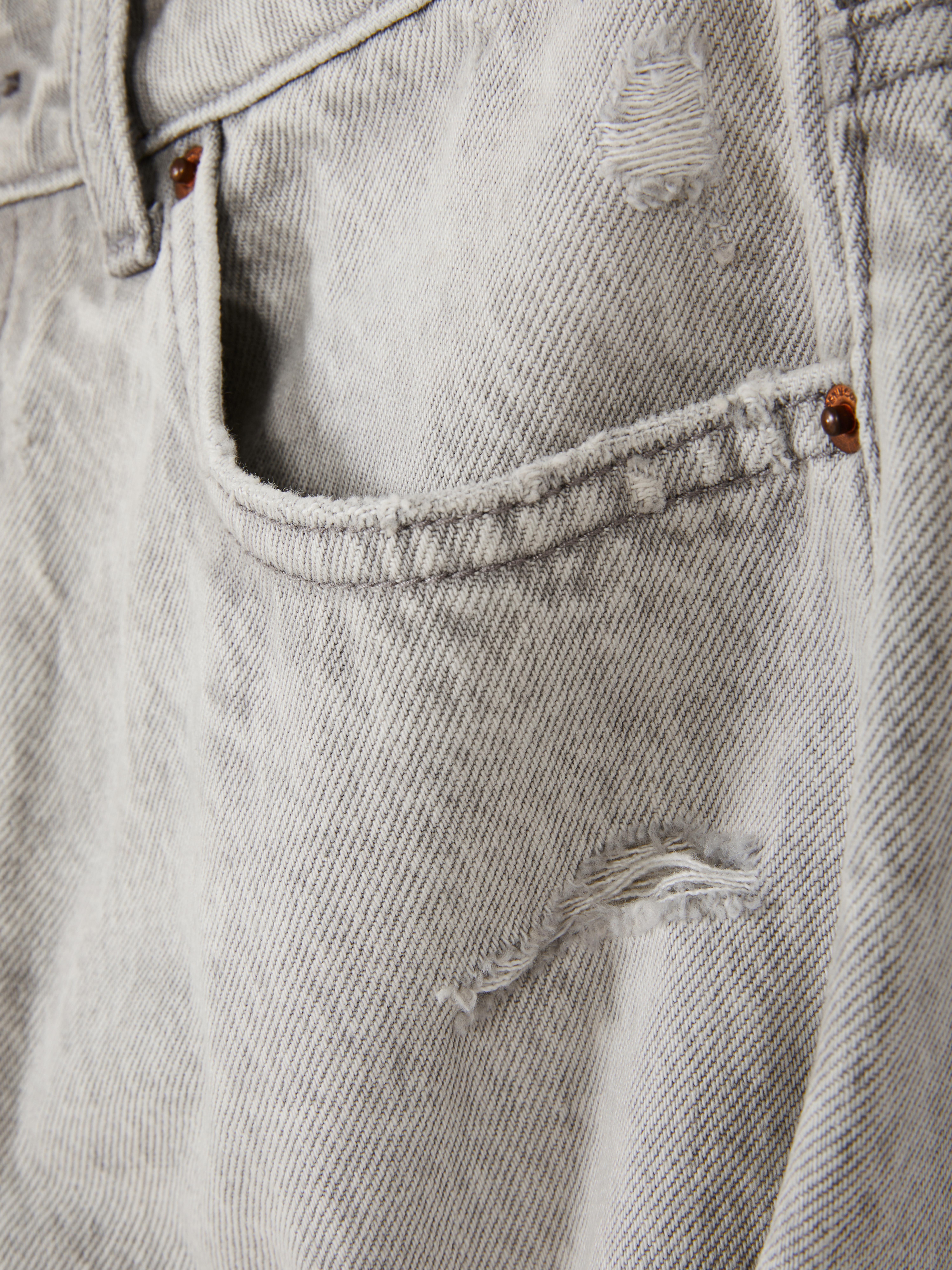 Ripped Denim Shorts