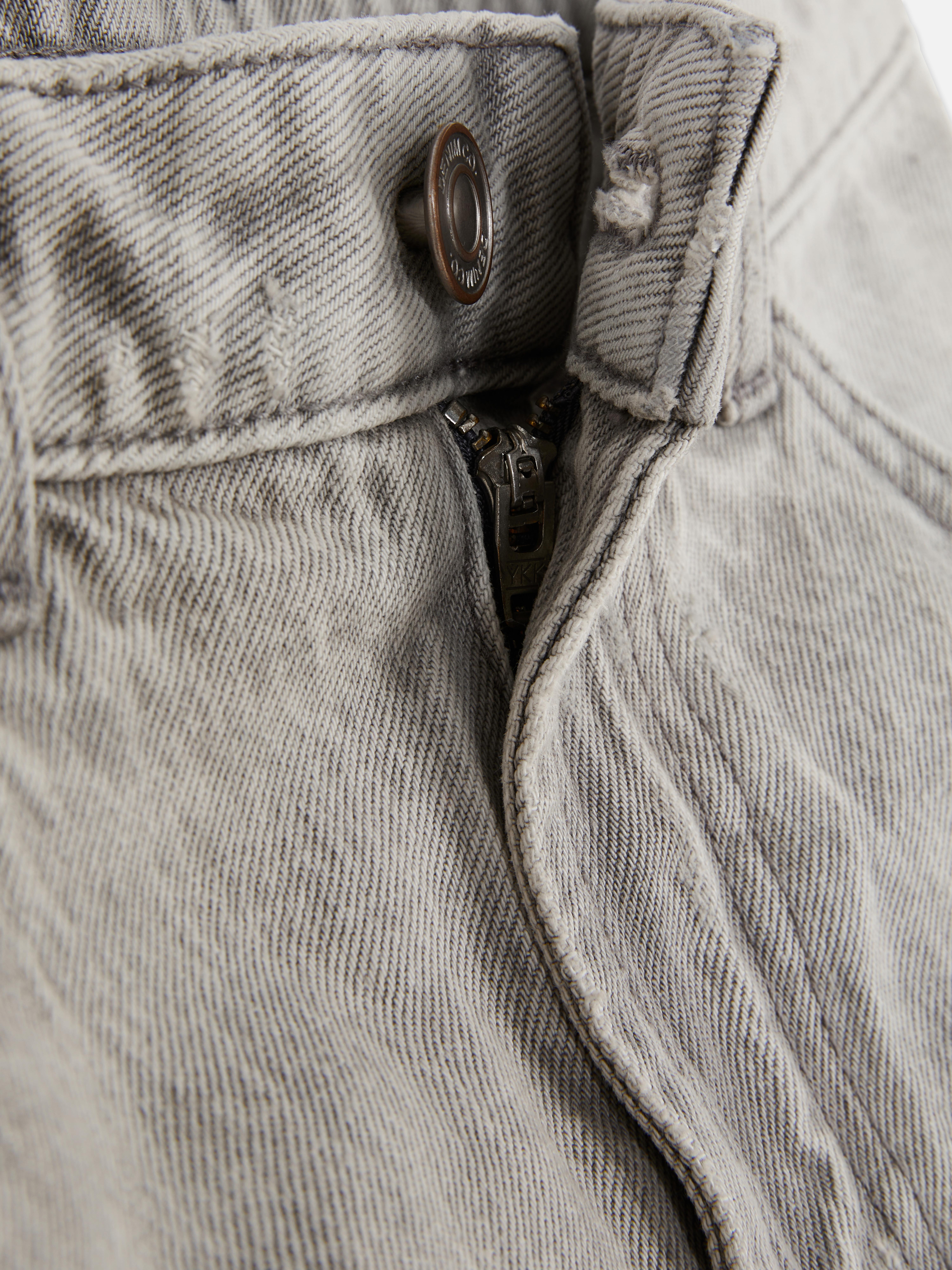 Ripped Denim Shorts