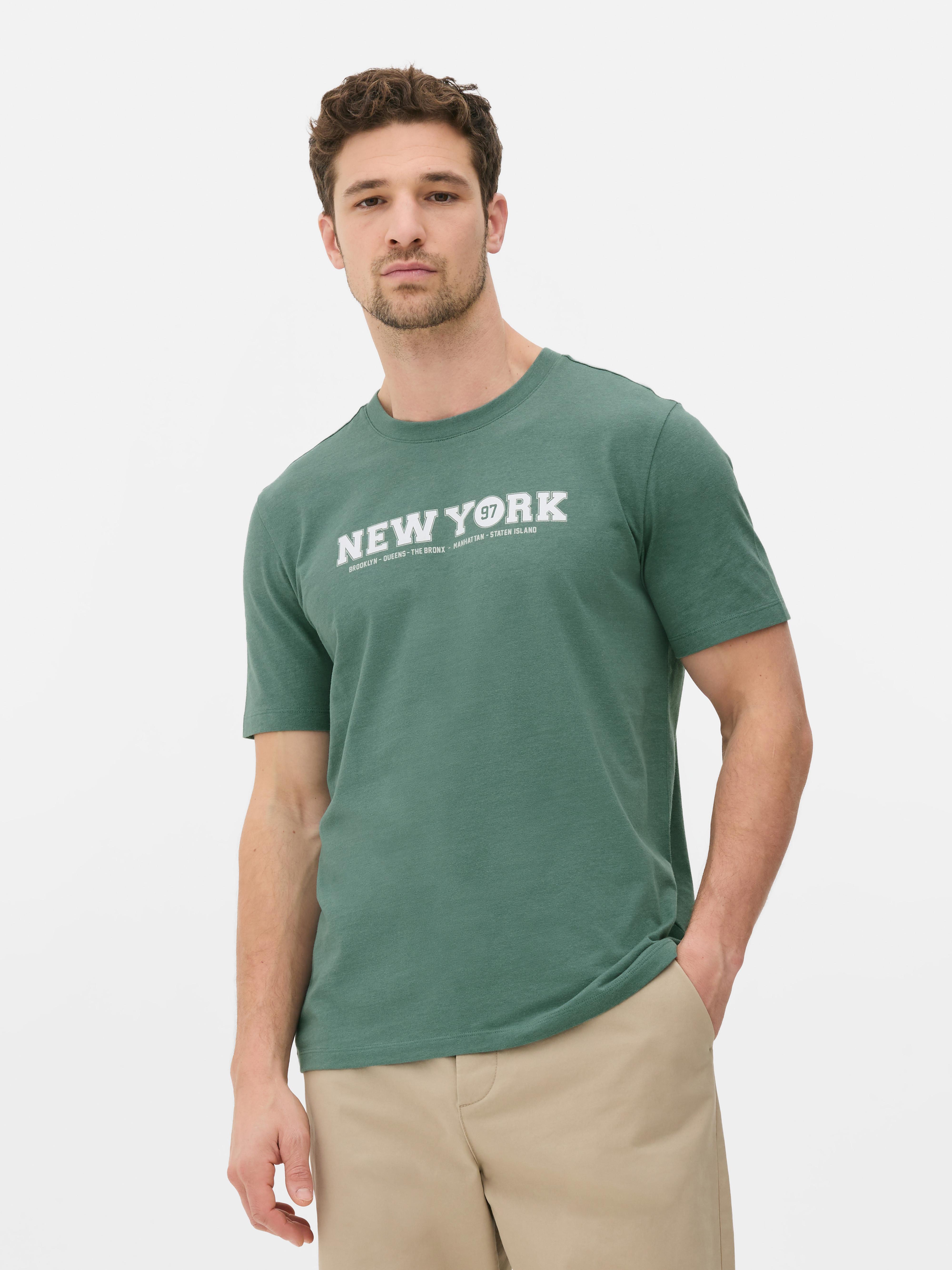 T-shirt manga curta New York 97