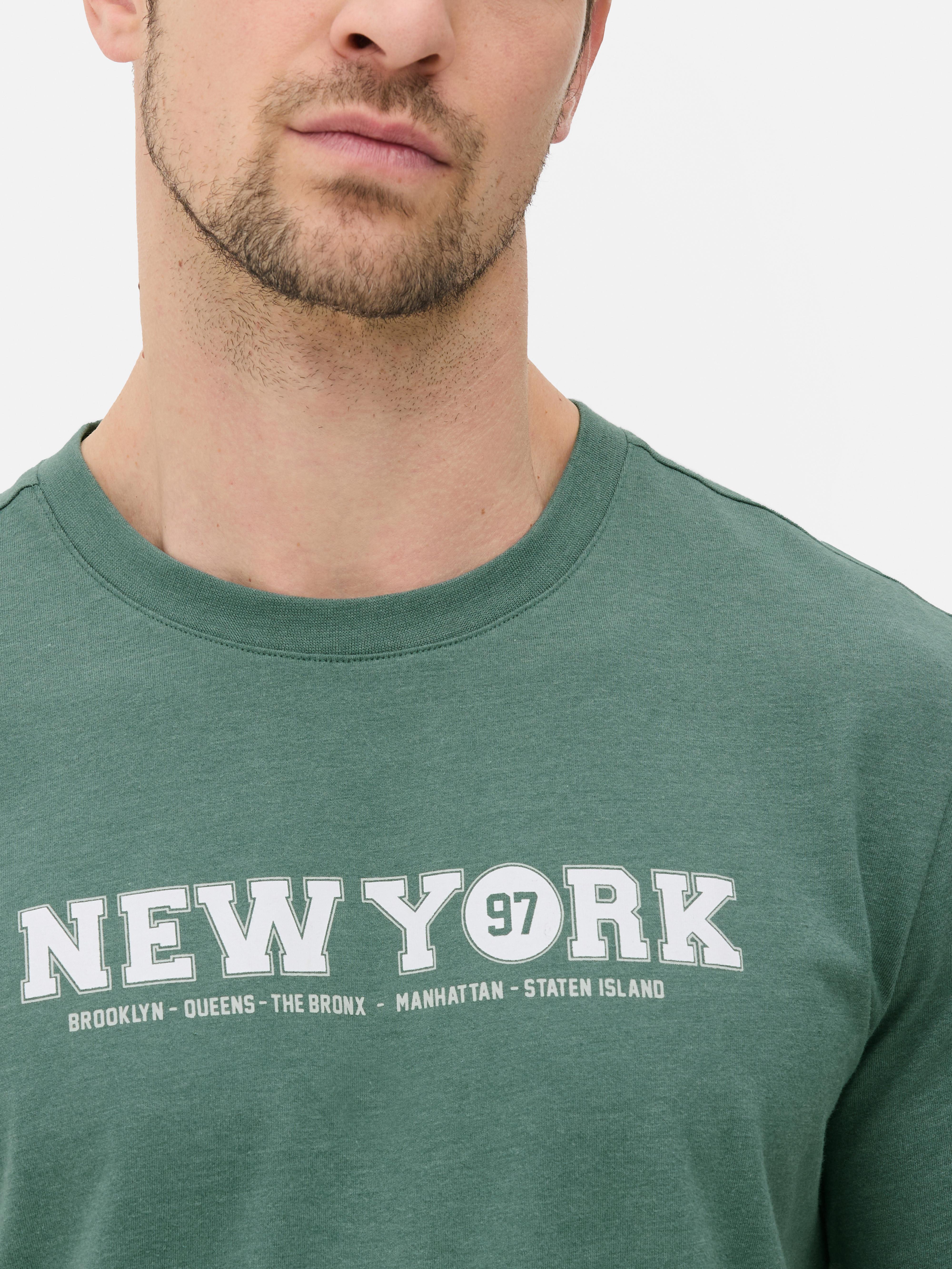 T-shirt manga curta New York 97