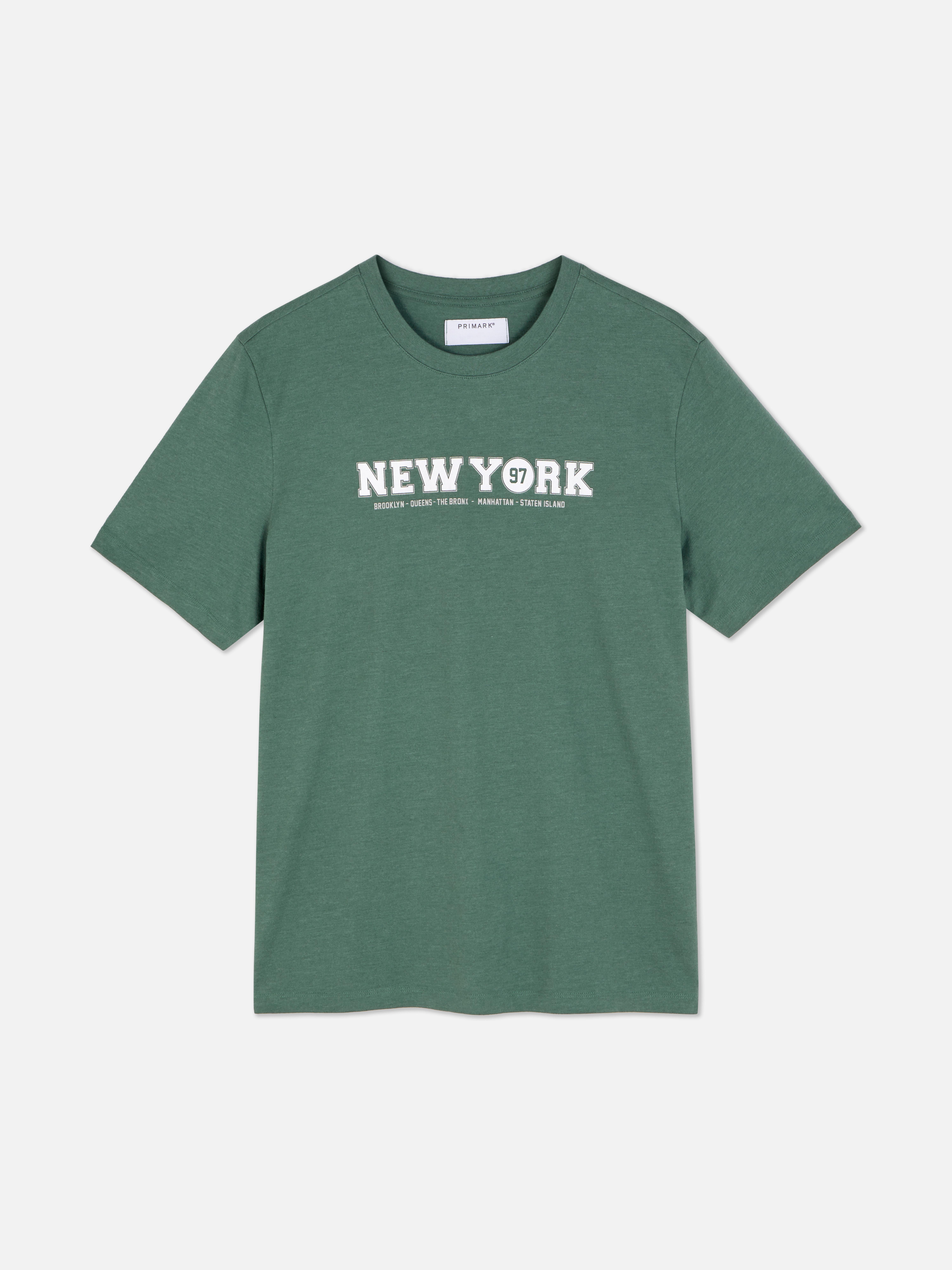 T-shirt manga curta New York 97