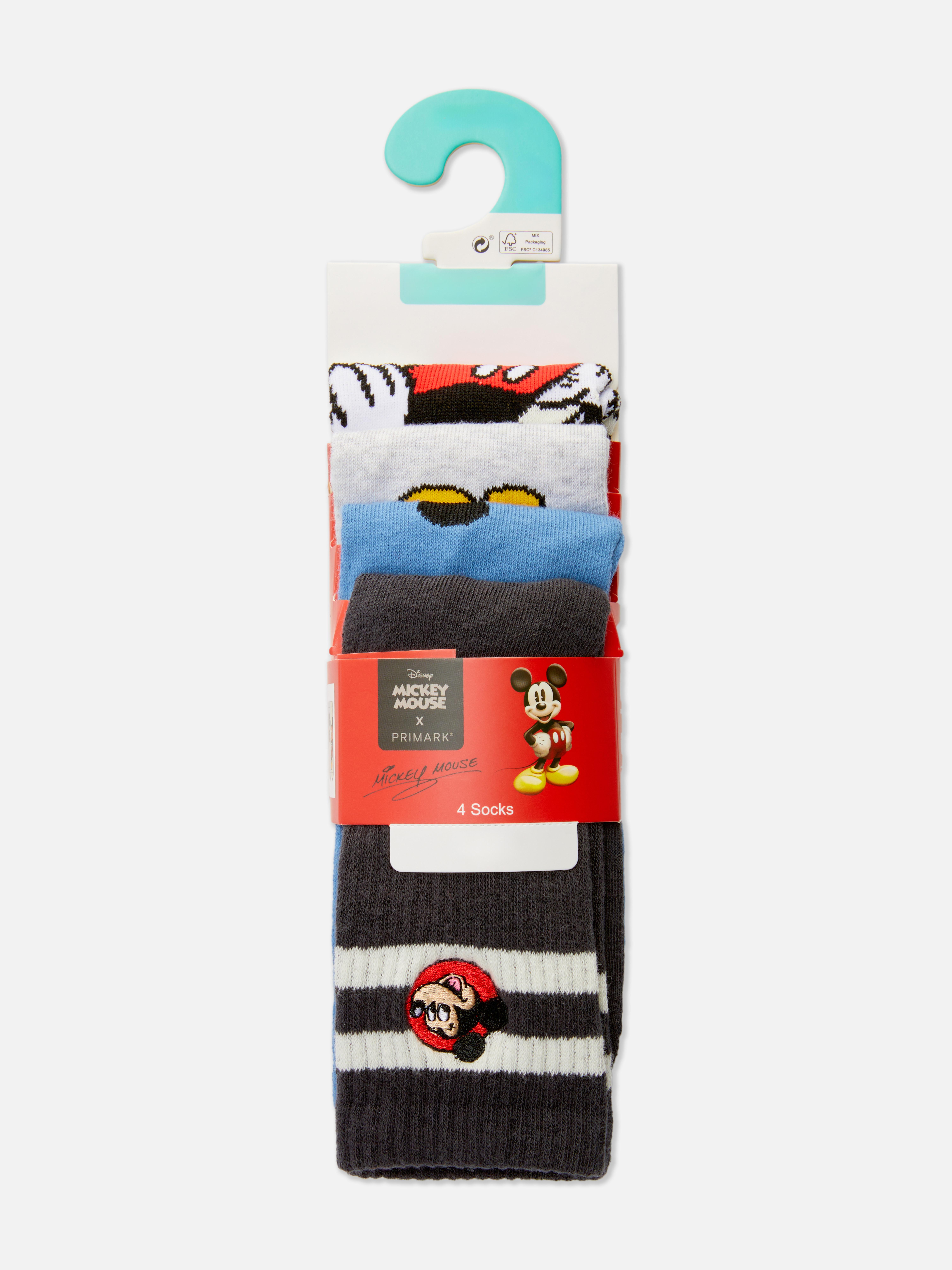 Pack 4 pares soquetes Disney Mickey