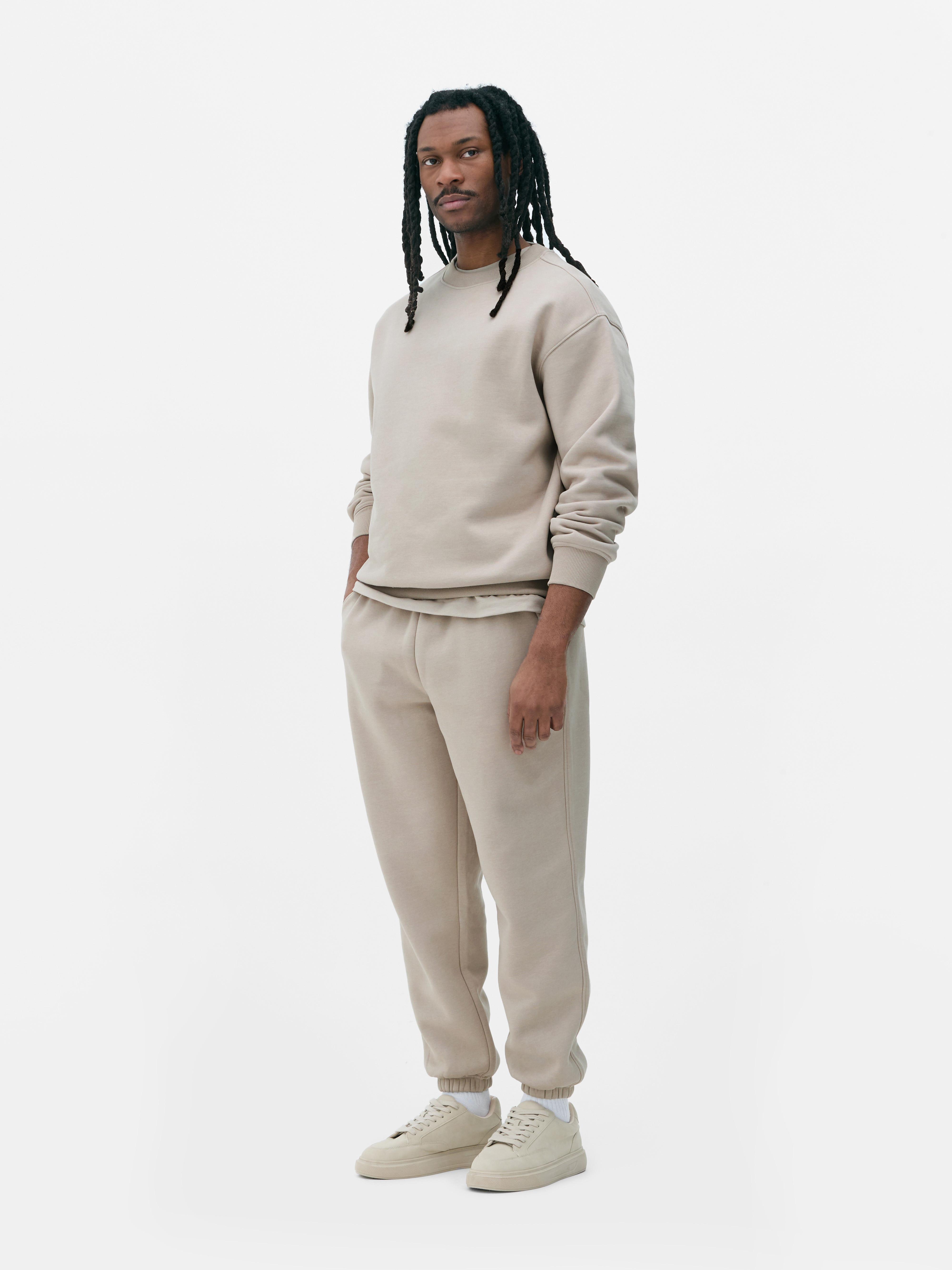 Sudadera básica gruesa de cuello redondo