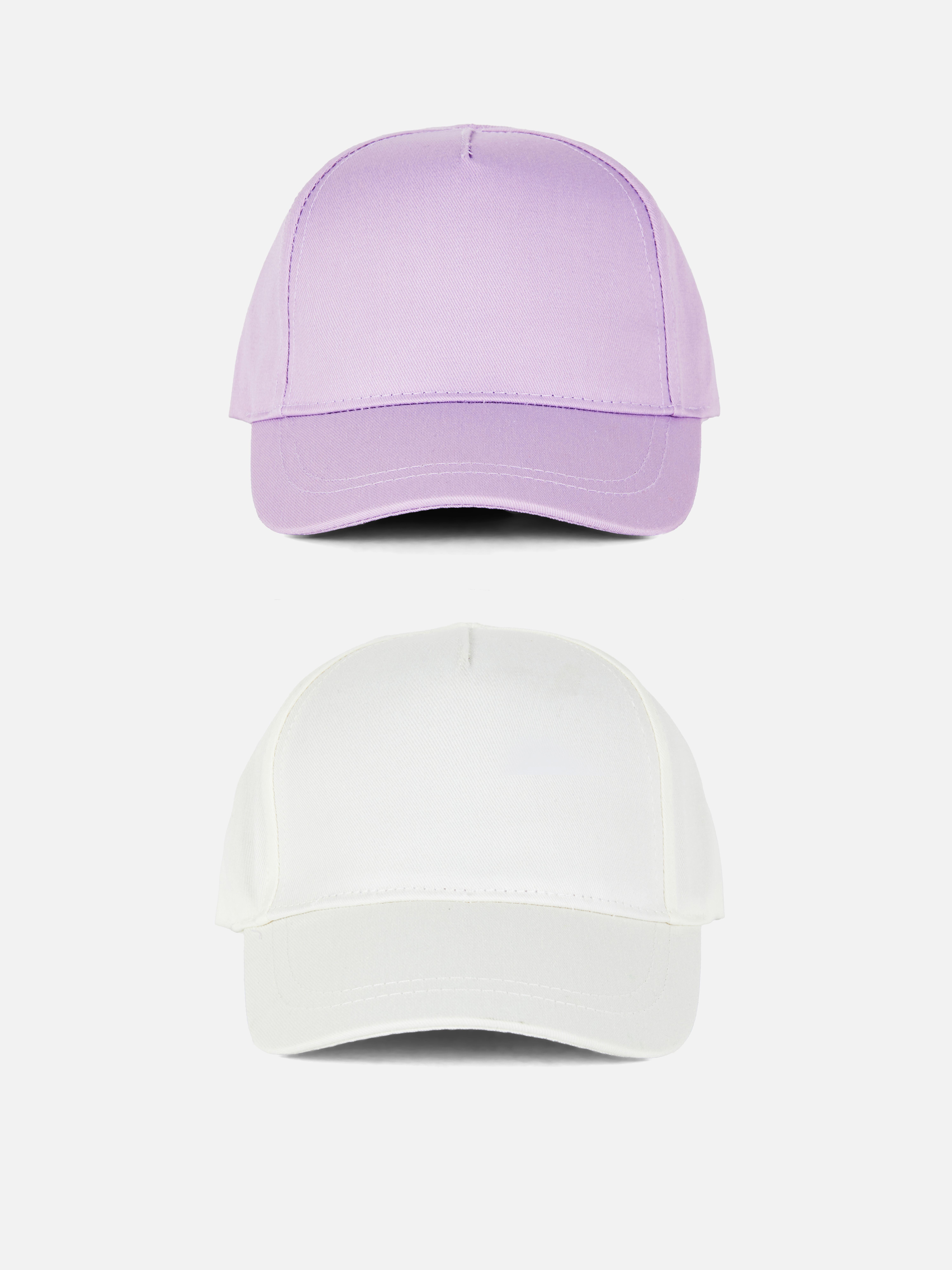 2pk Adjustable Baseball Caps