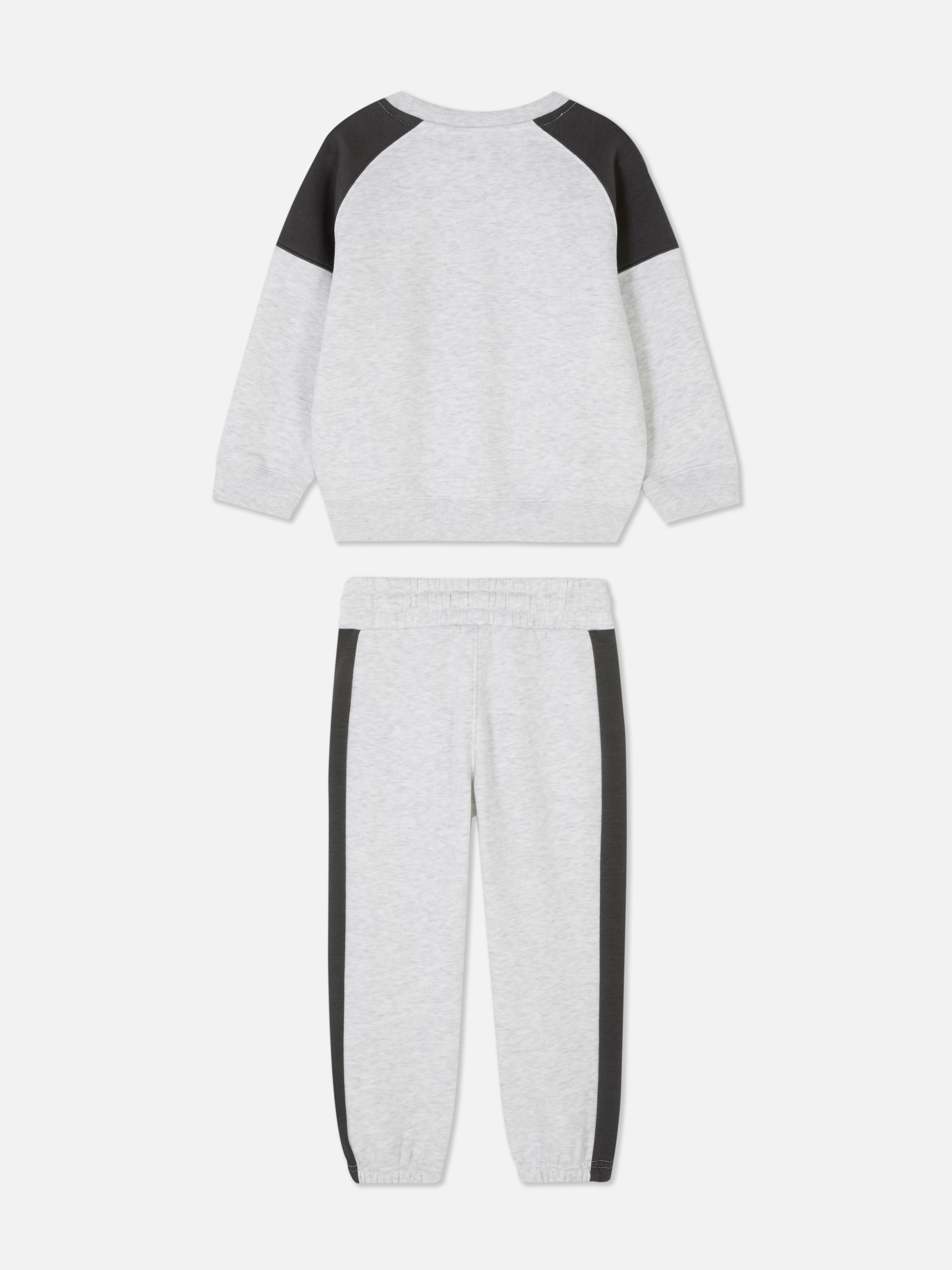 Set de sudadera y pantalones de chándal de color