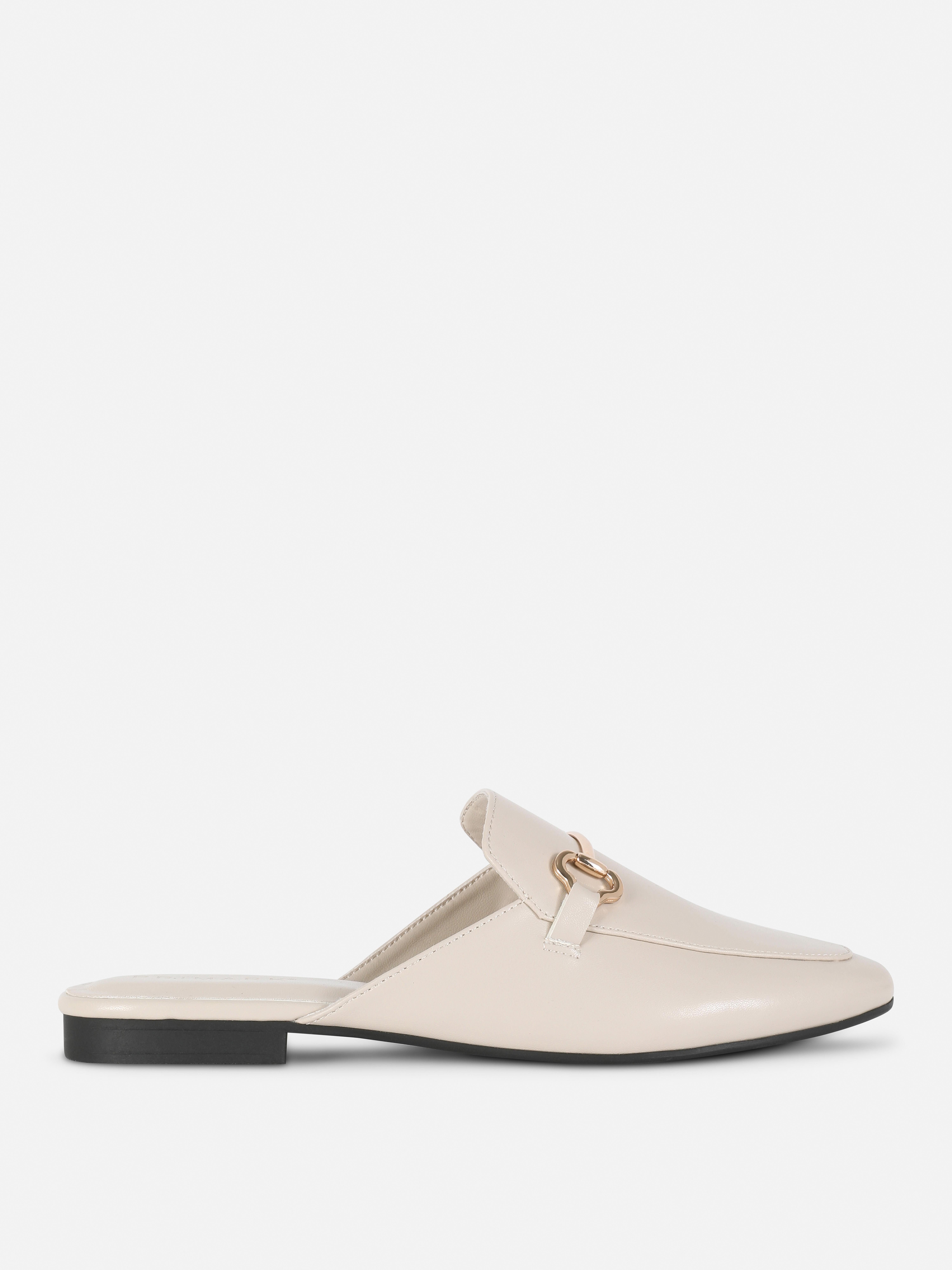Snaffle Buckle Mule Loafers
