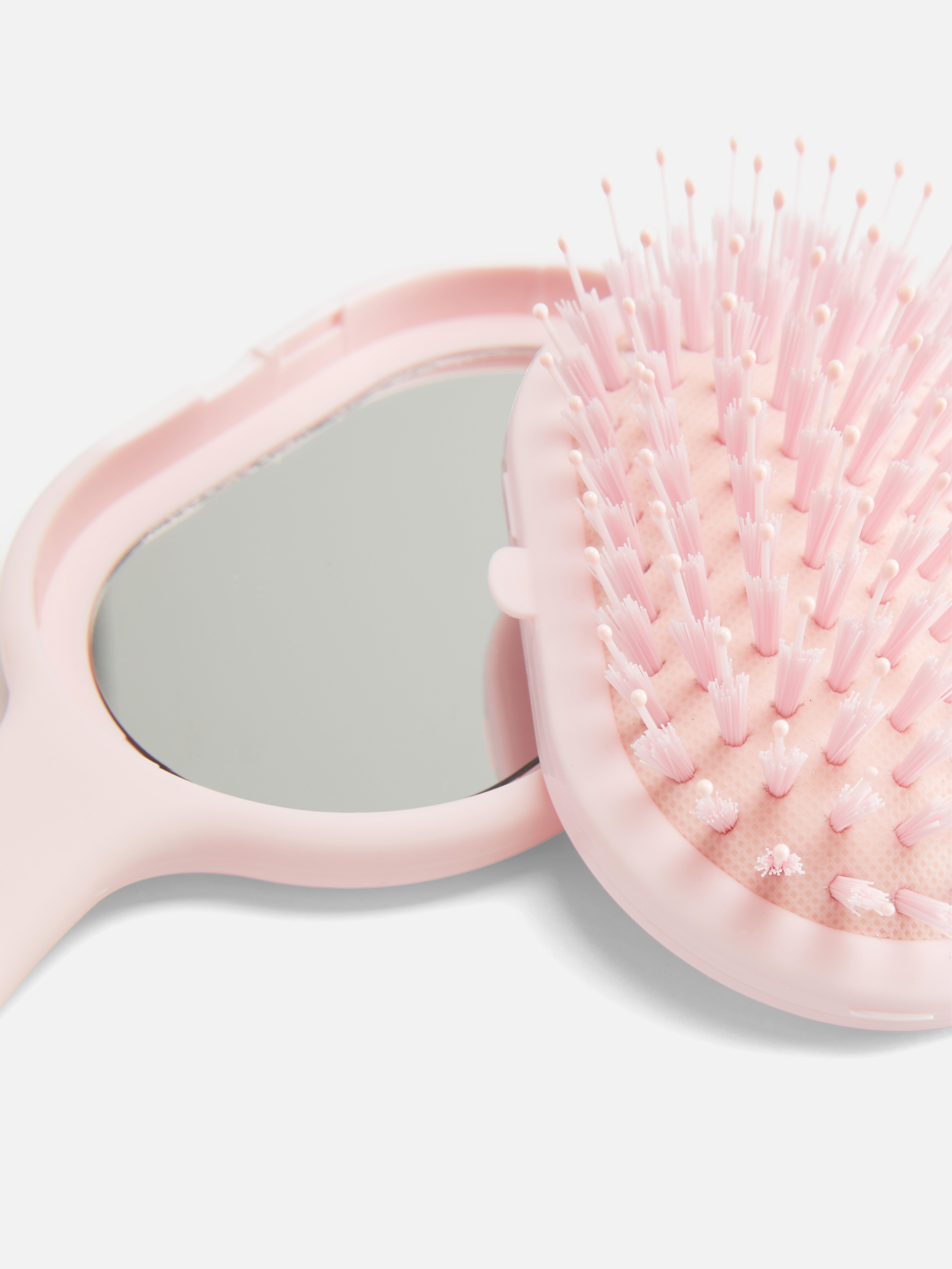 Brosse à cheveux de voyage avec miroir