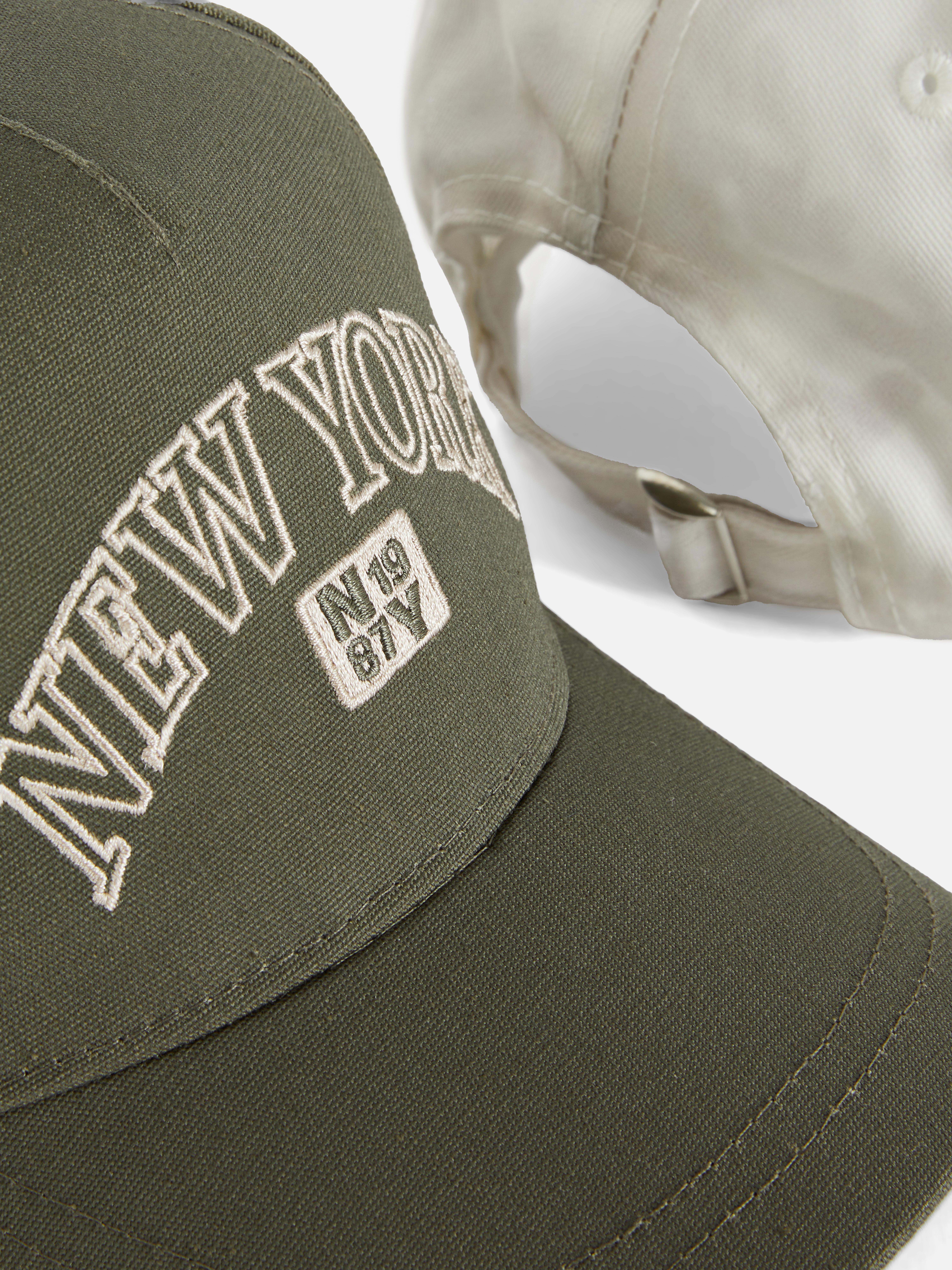 Lot de 2 casquettes de baseball tendance