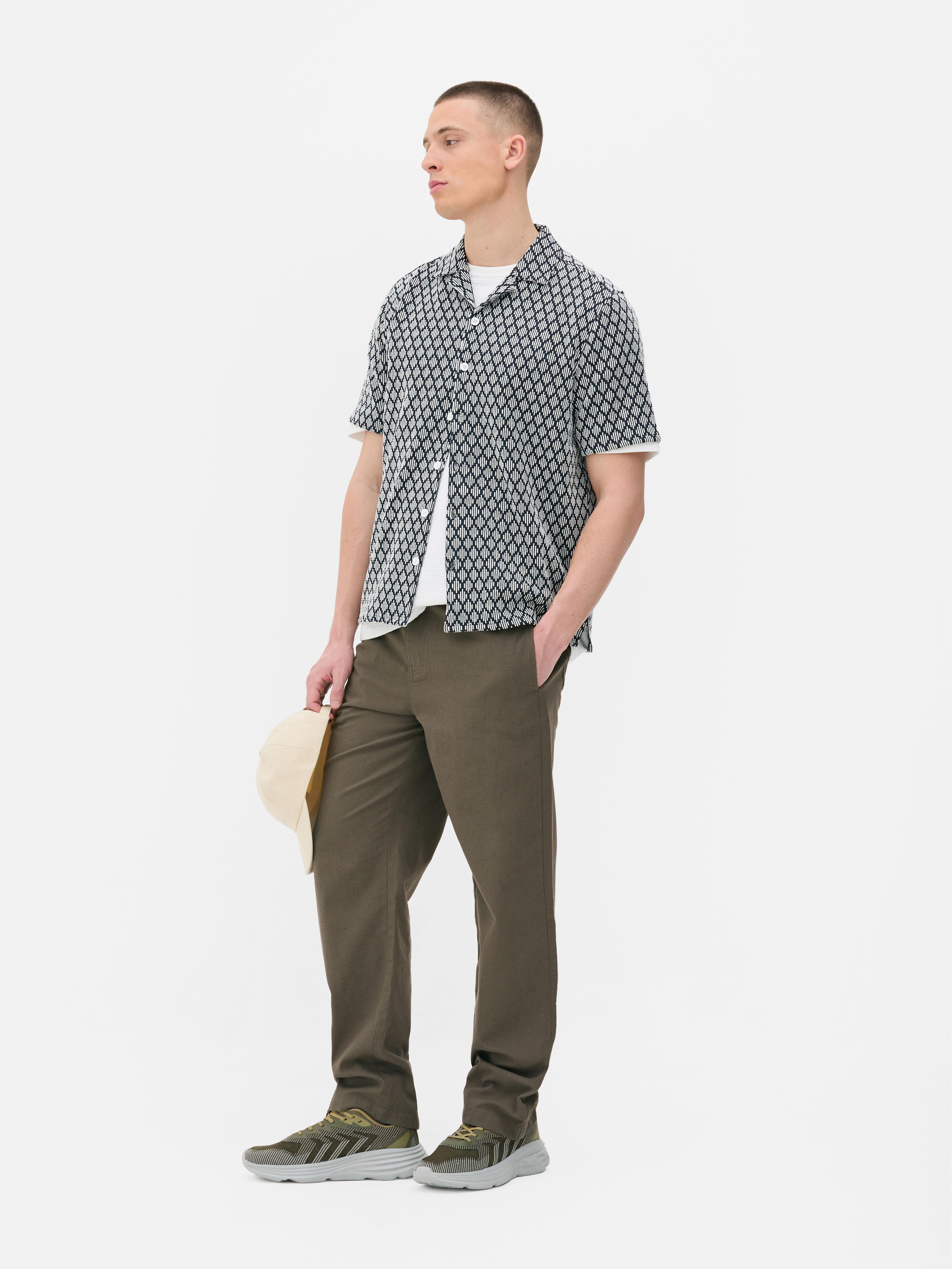 Men's Navy Straight Leg Pants | Primark
