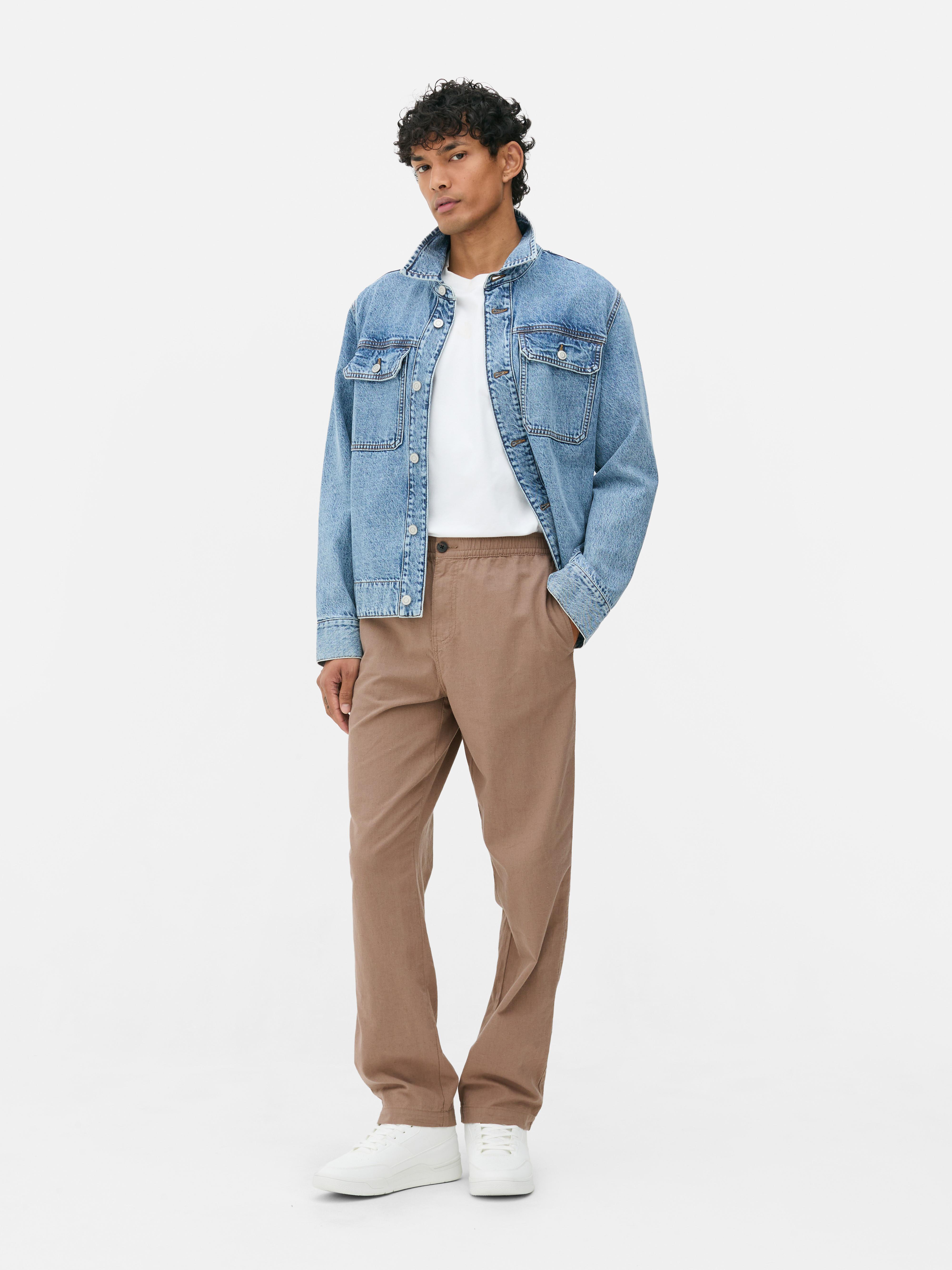 Straight Leg Trousers Tan