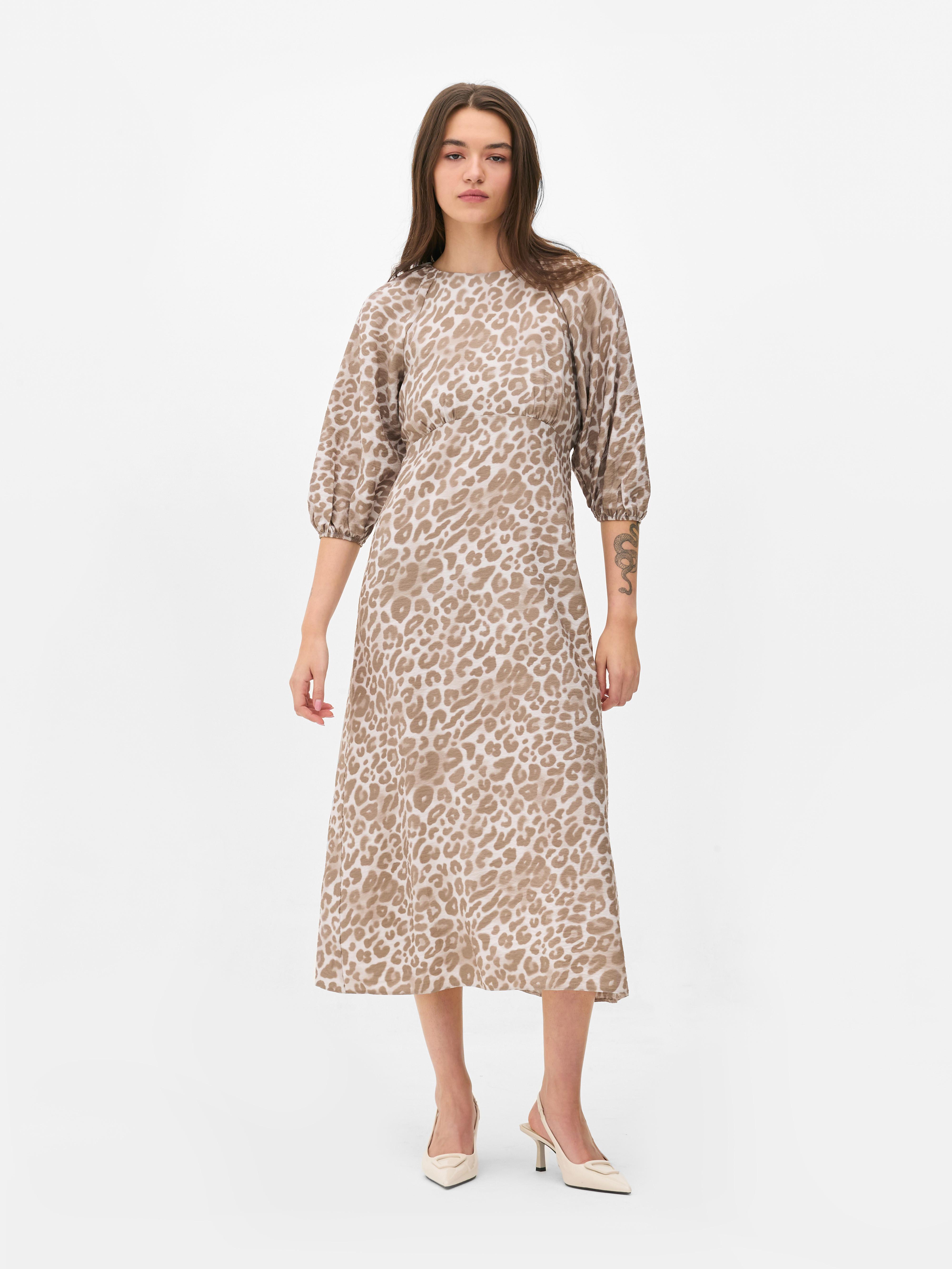 Patterned Midi Dress
