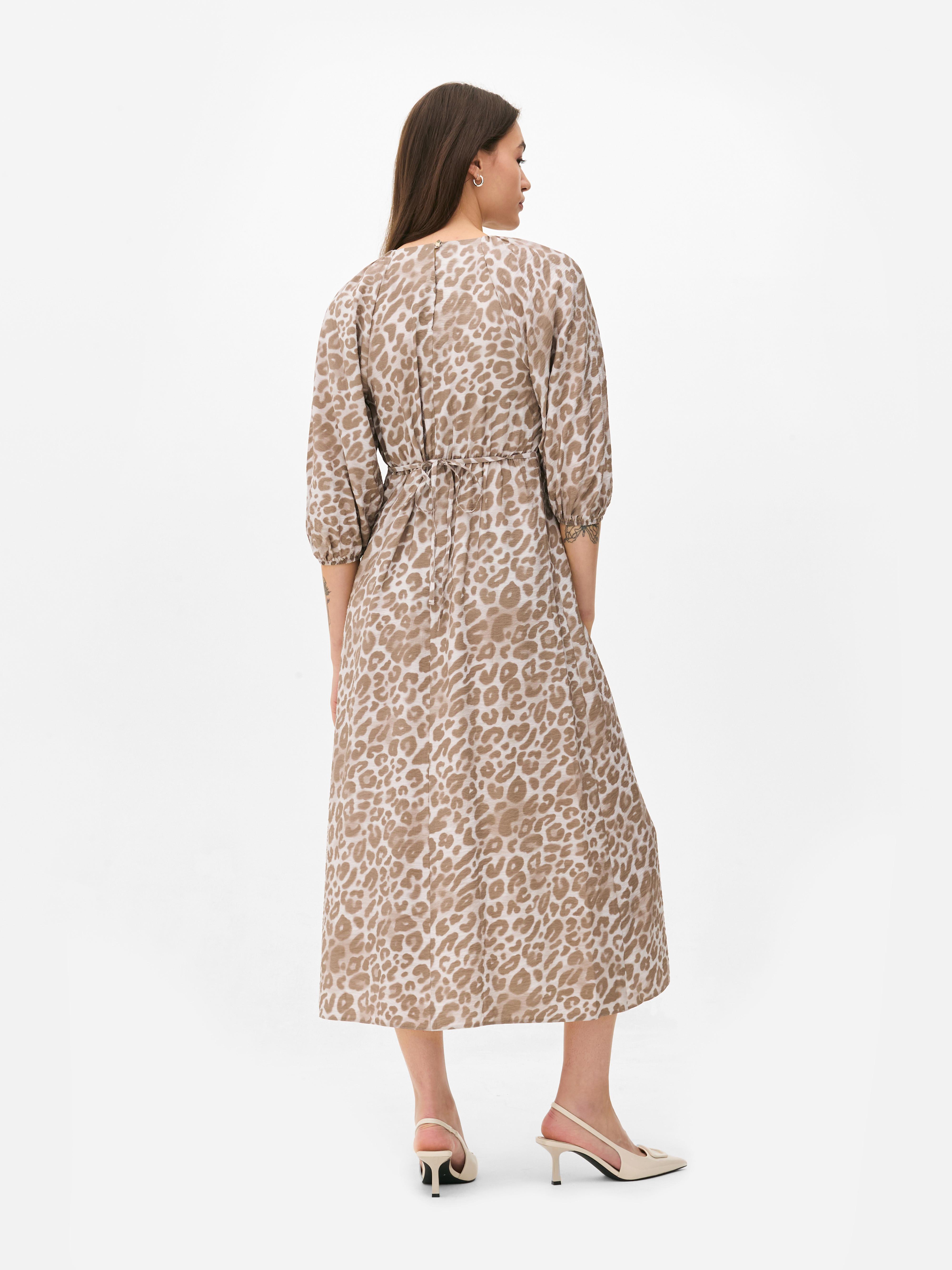 Patterned Midi Dress