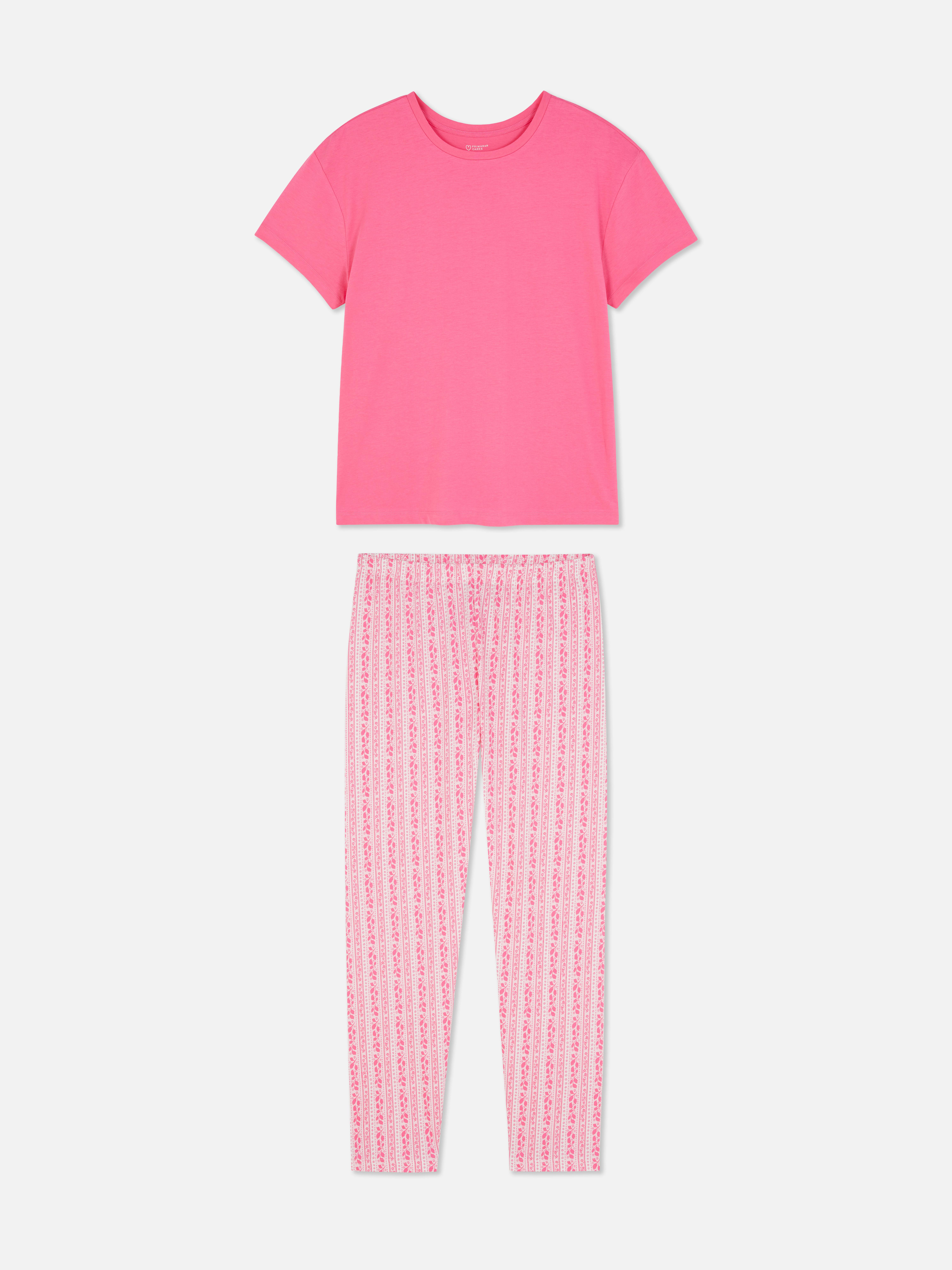 Lange jersey pyjama Felroze