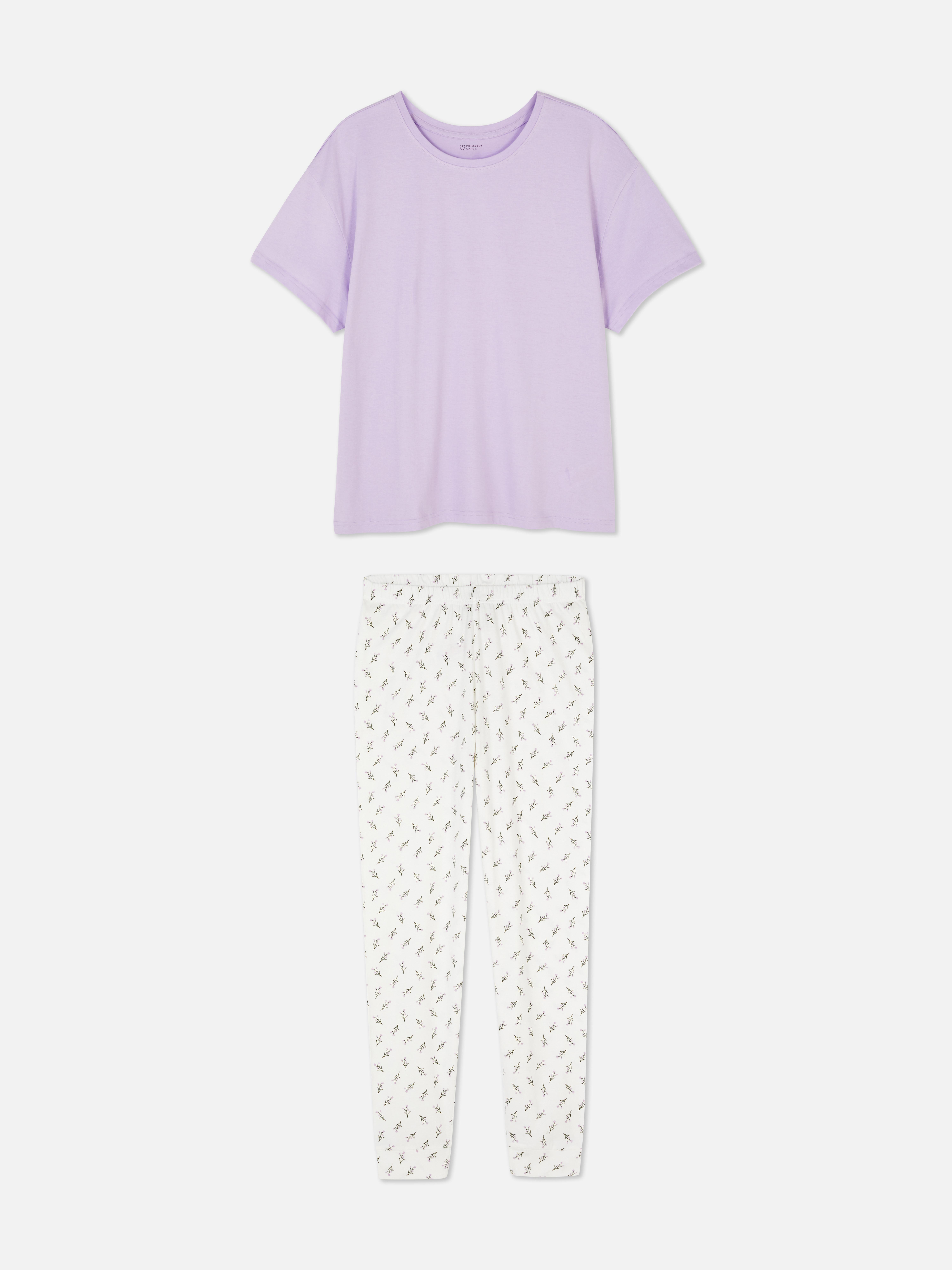 Long Jersey Pyjamas Lilac