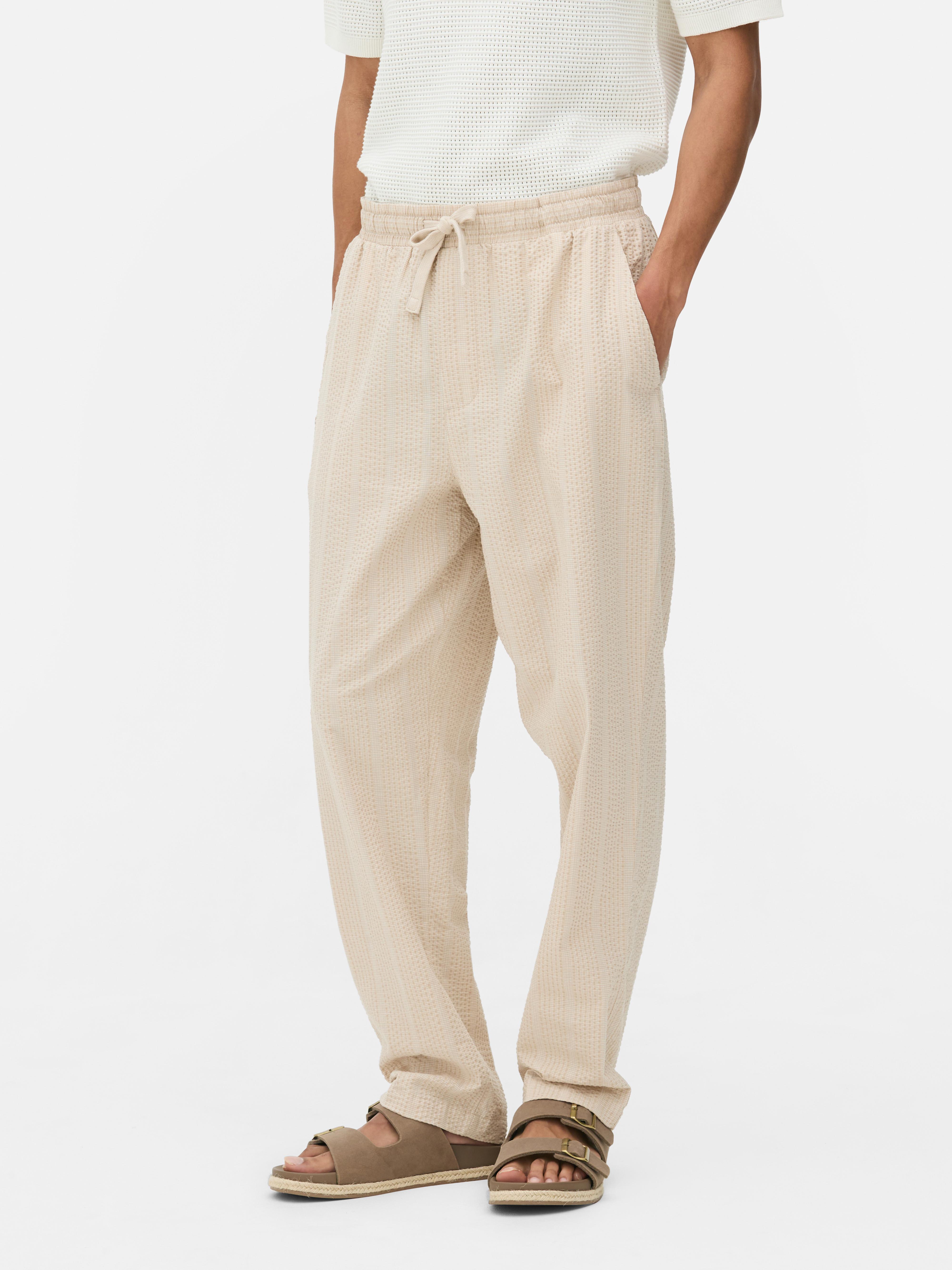 Seersucker Stripe Trousers
