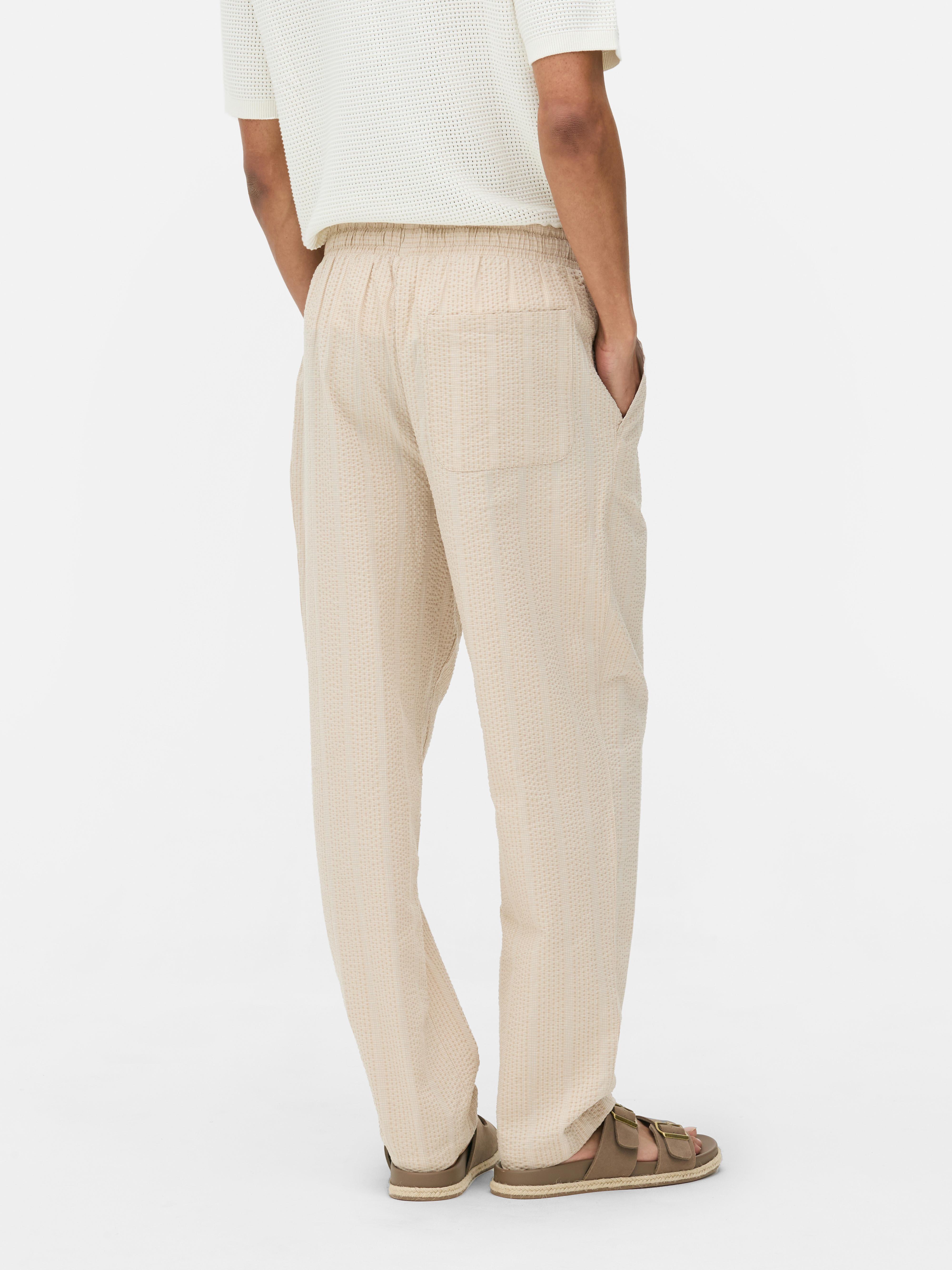 Seersucker Stripe Trousers