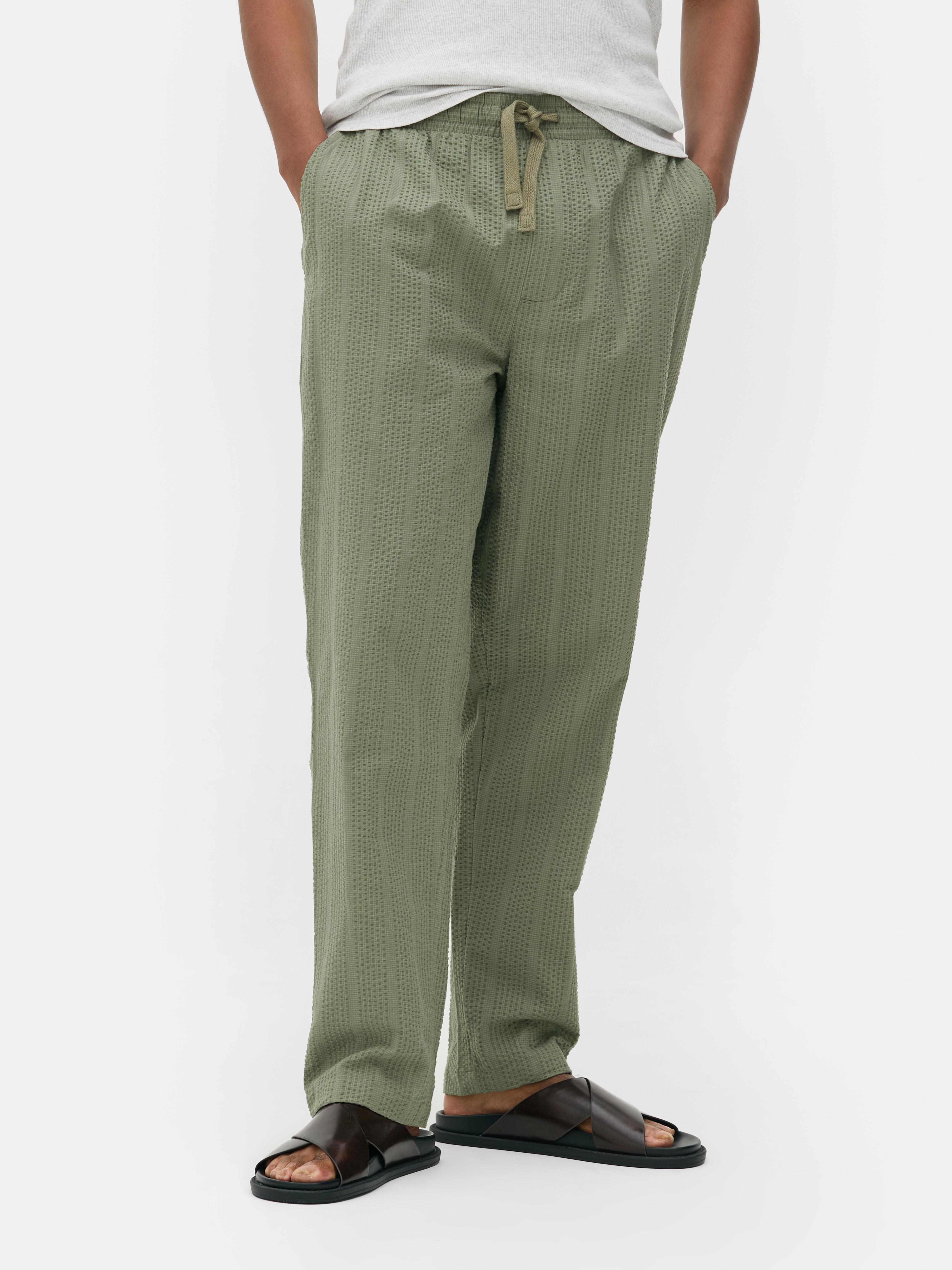 Seersucker Stripe Trousers