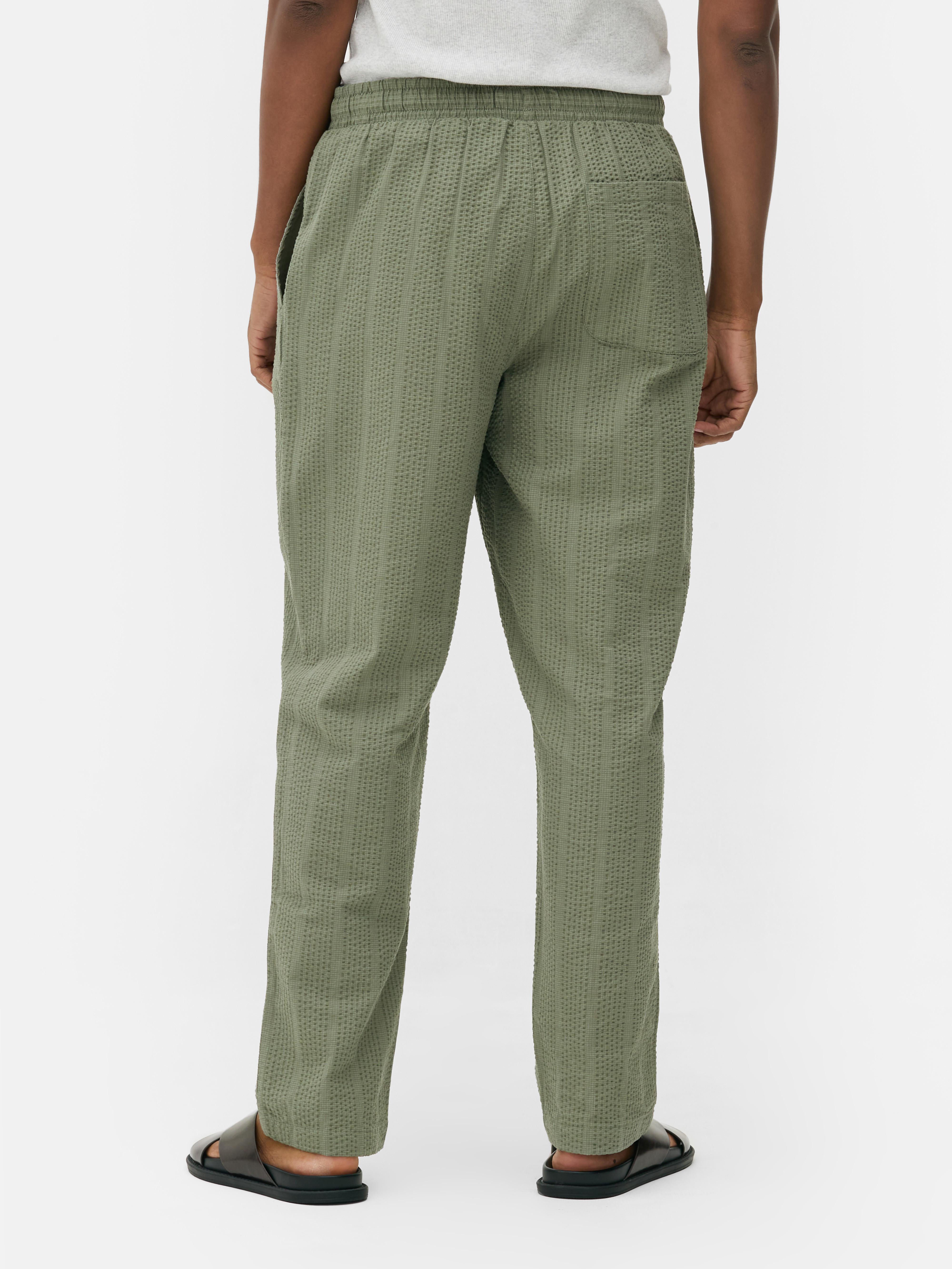 Seersucker Stripe Trousers