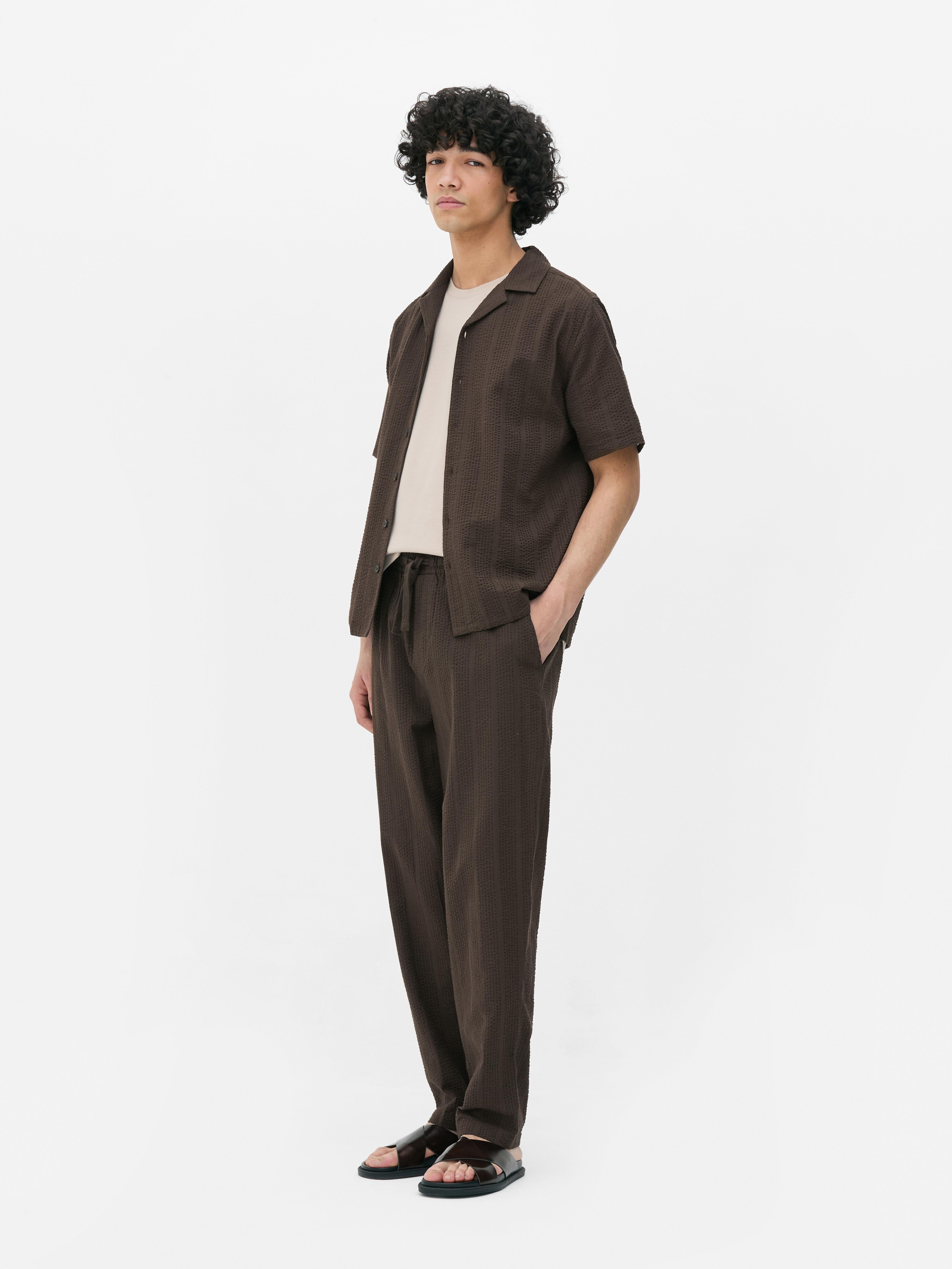 Seersucker Stripe Trousers