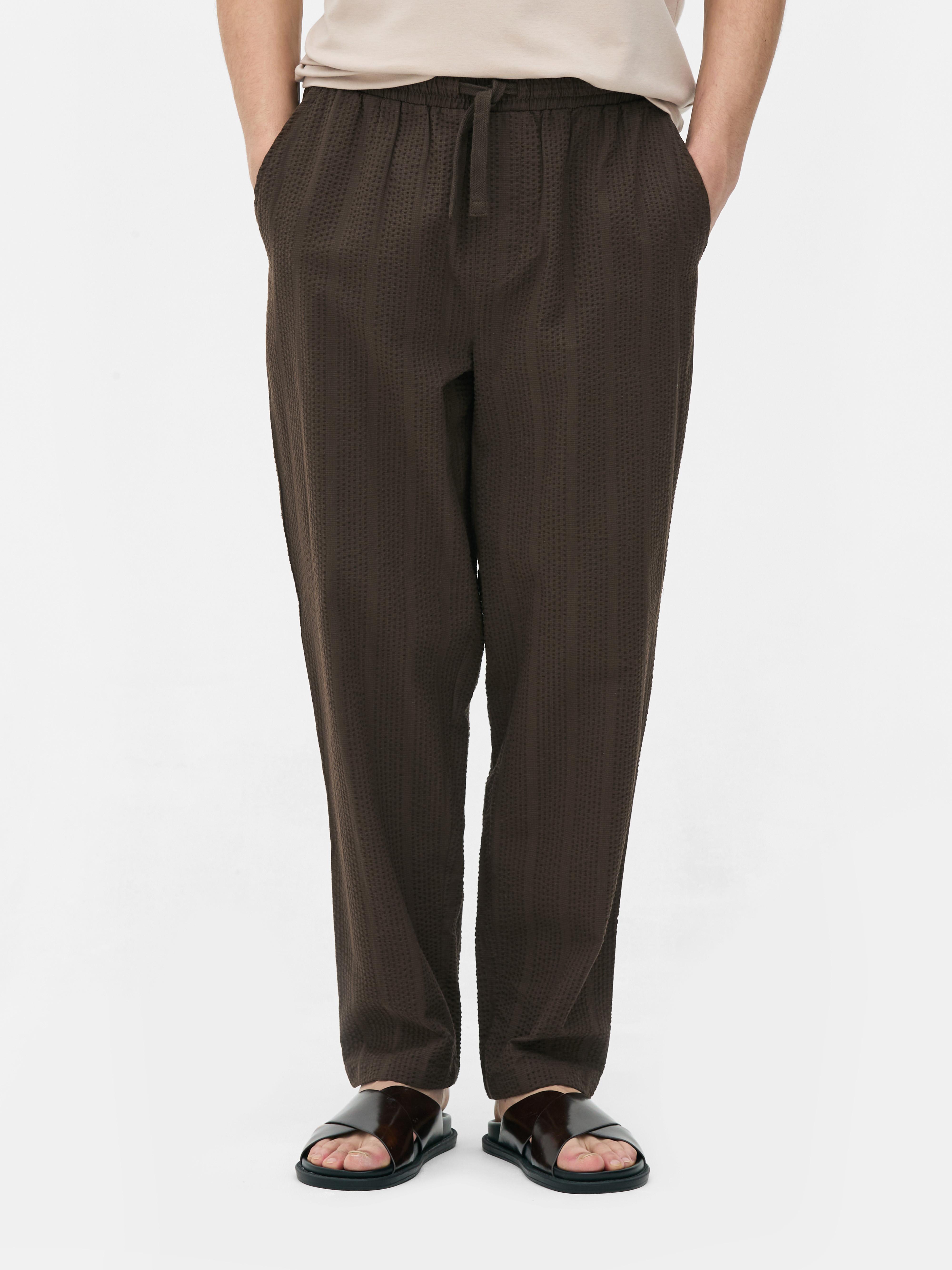 Seersucker Stripe Trousers