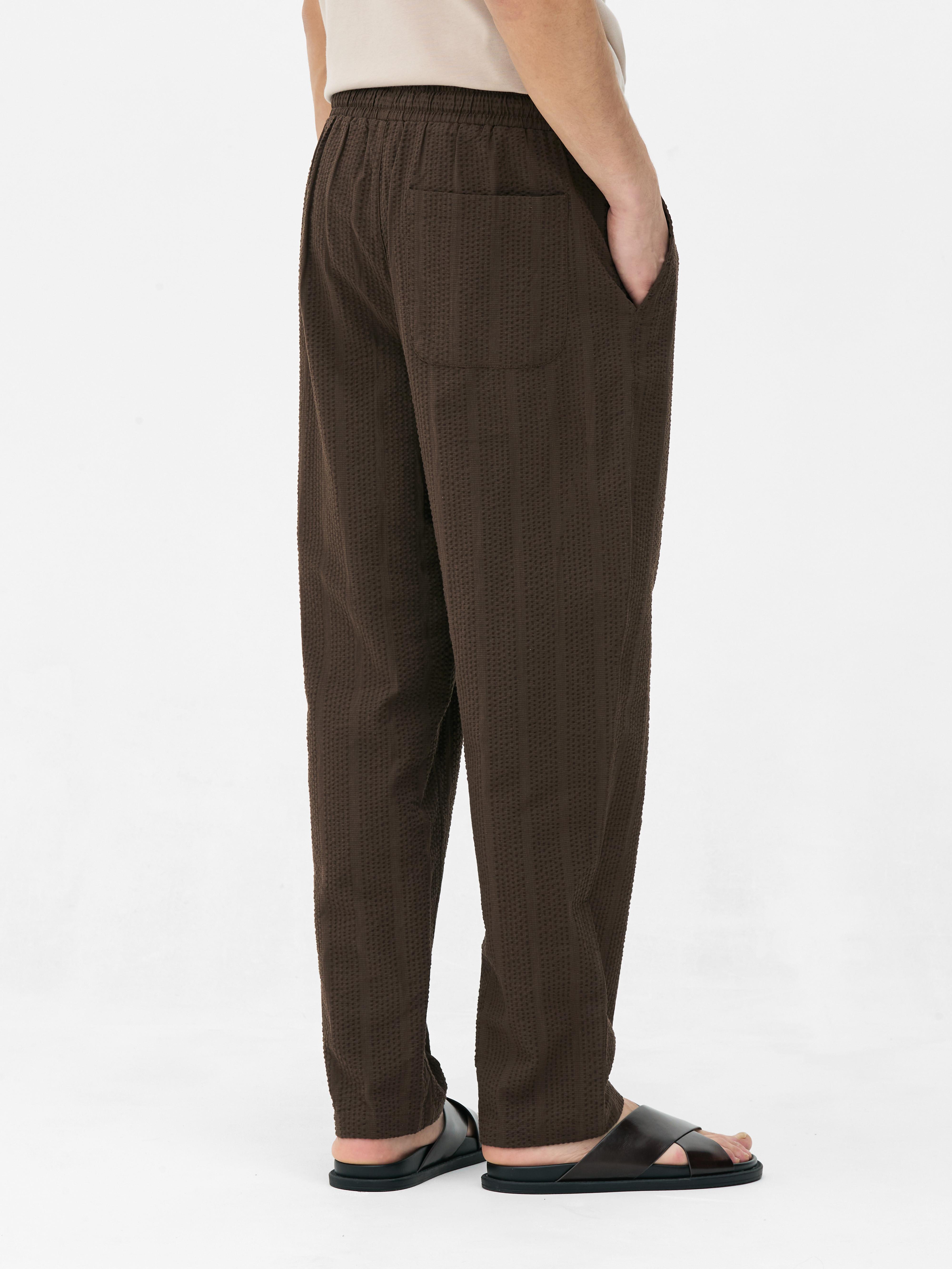 Seersucker Stripe Trousers