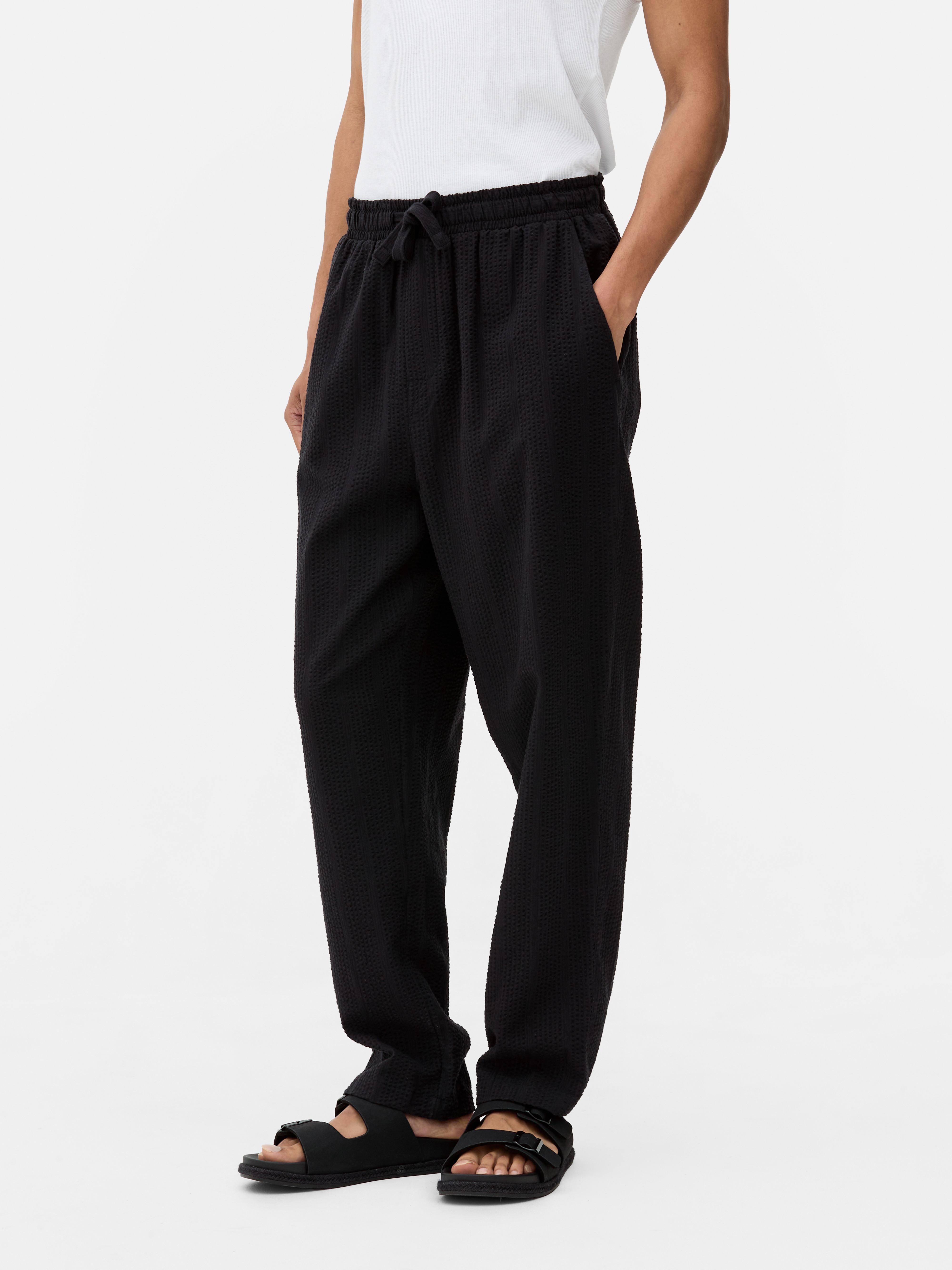 Seersucker Stripe Trousers