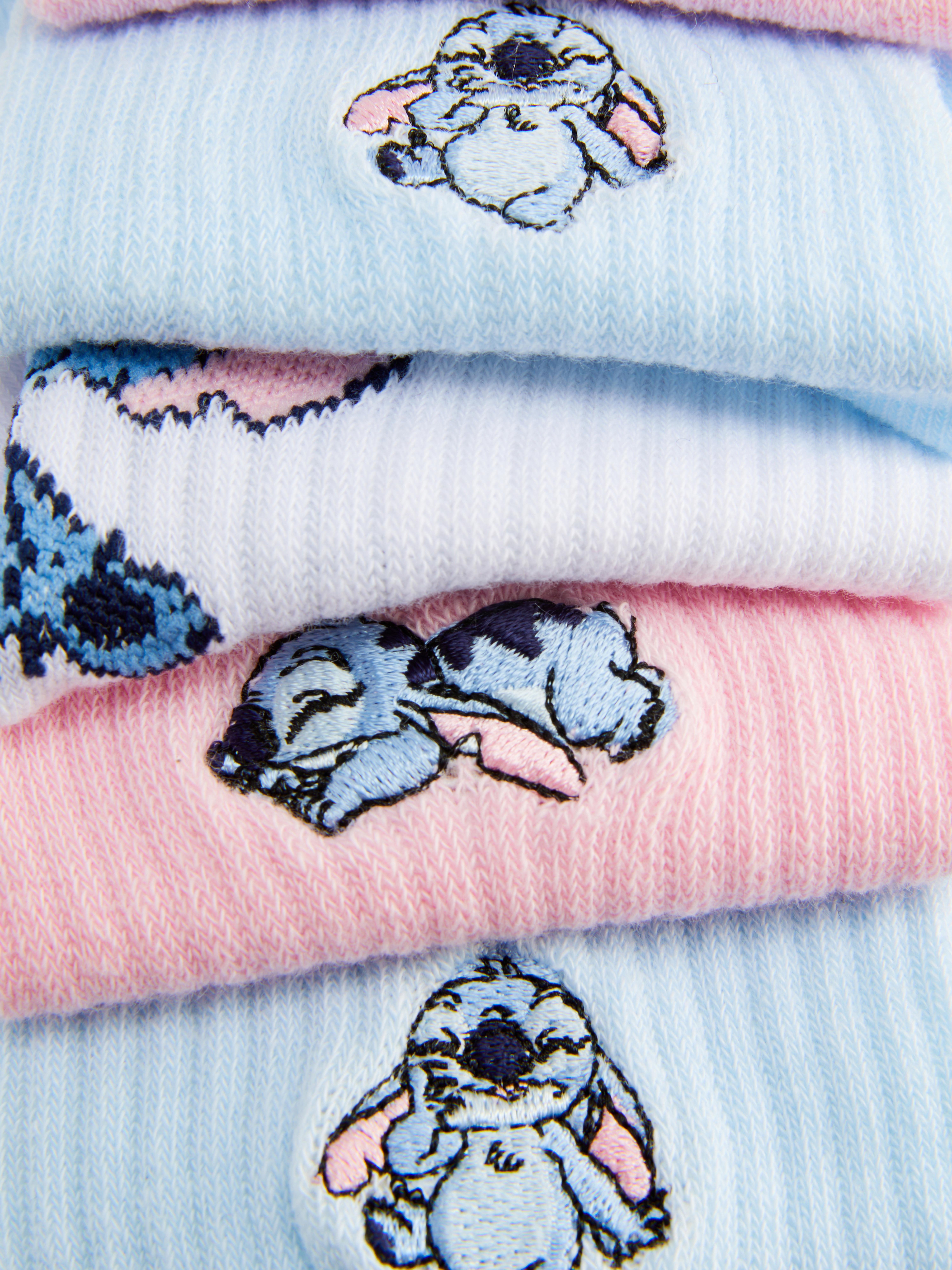 3pk Disney’s Stitch Quarter Crew Socks