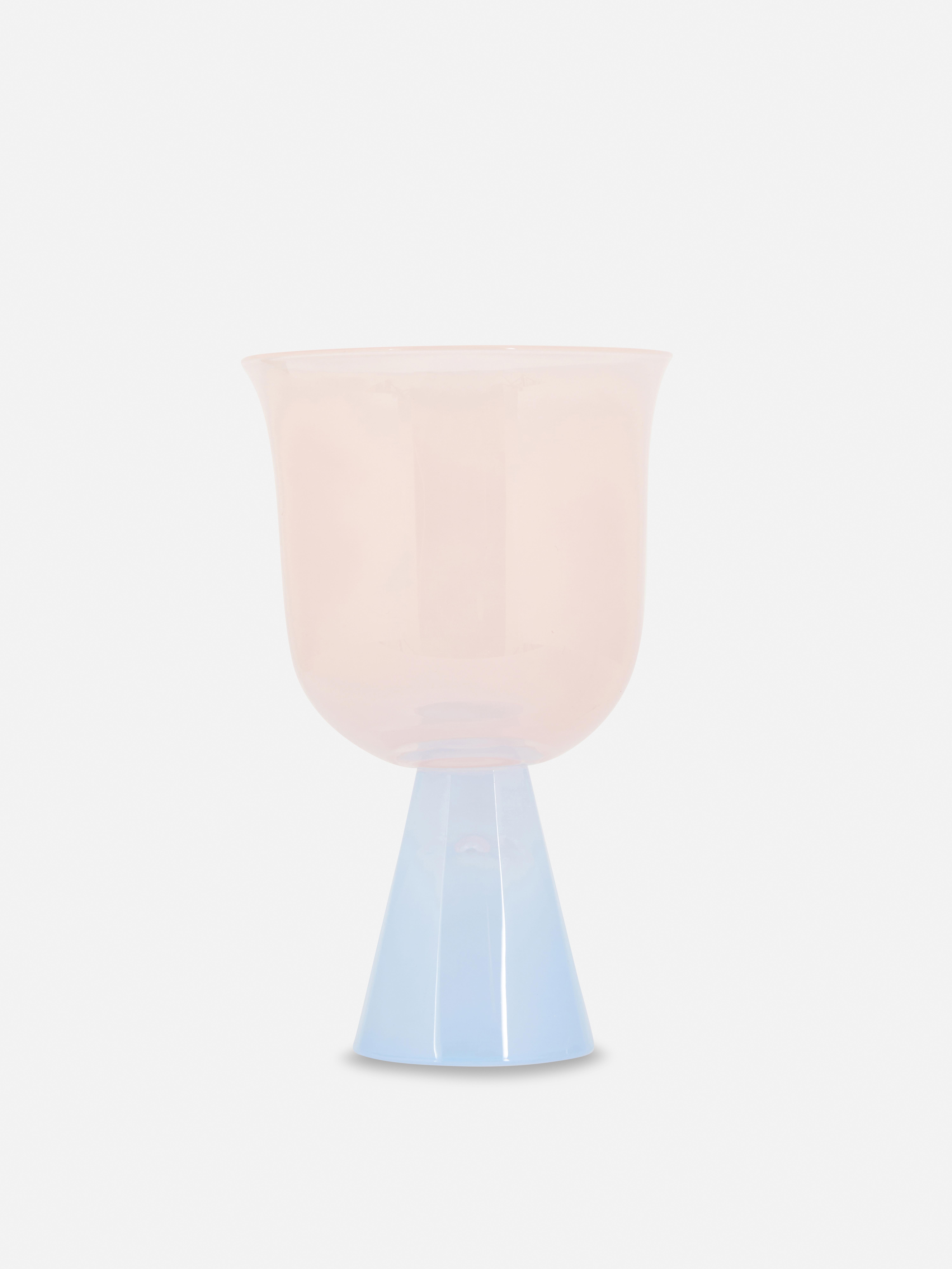 Two-Tone Glass Goblet