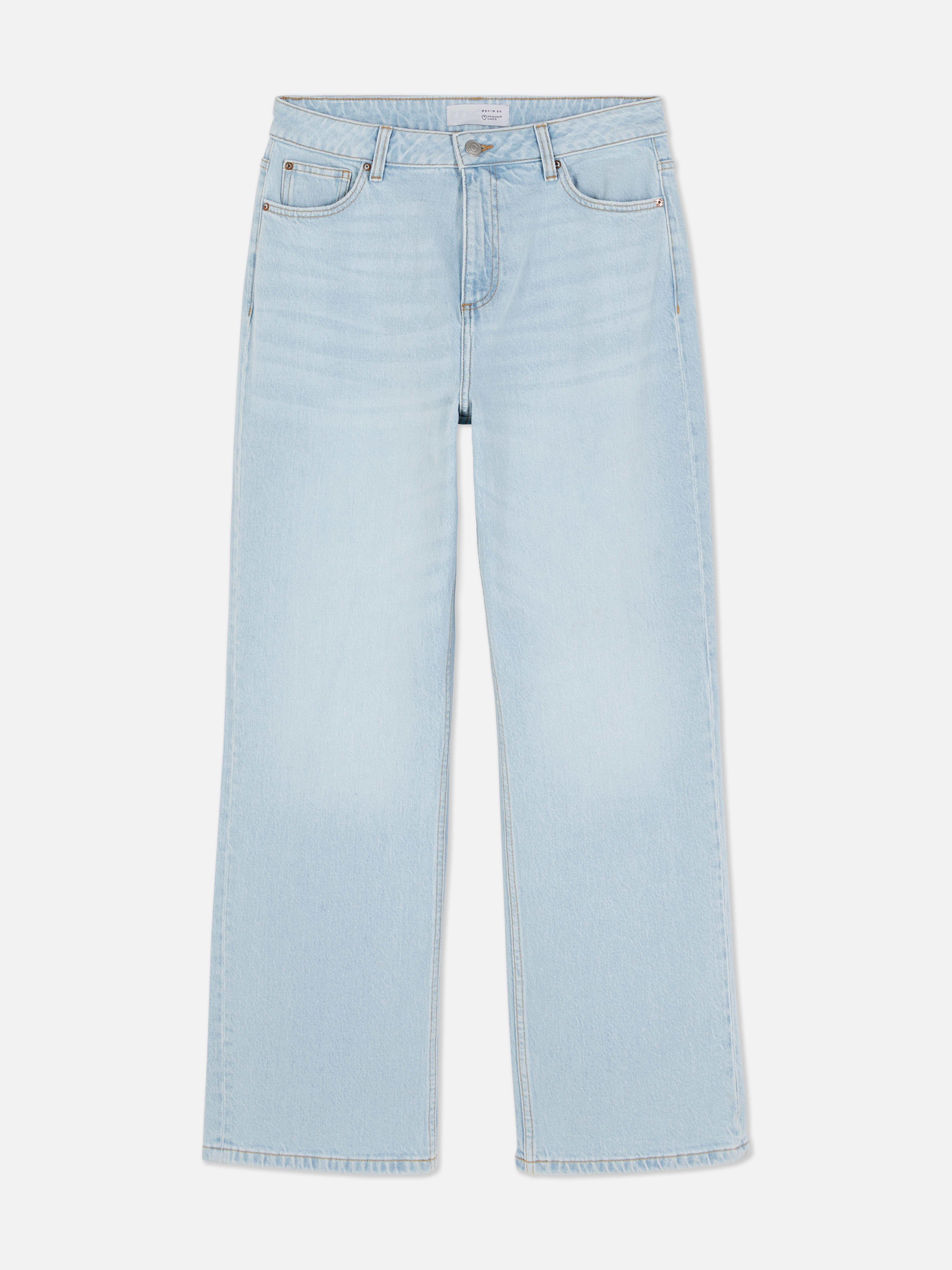 Jeans denim a gamba dritta