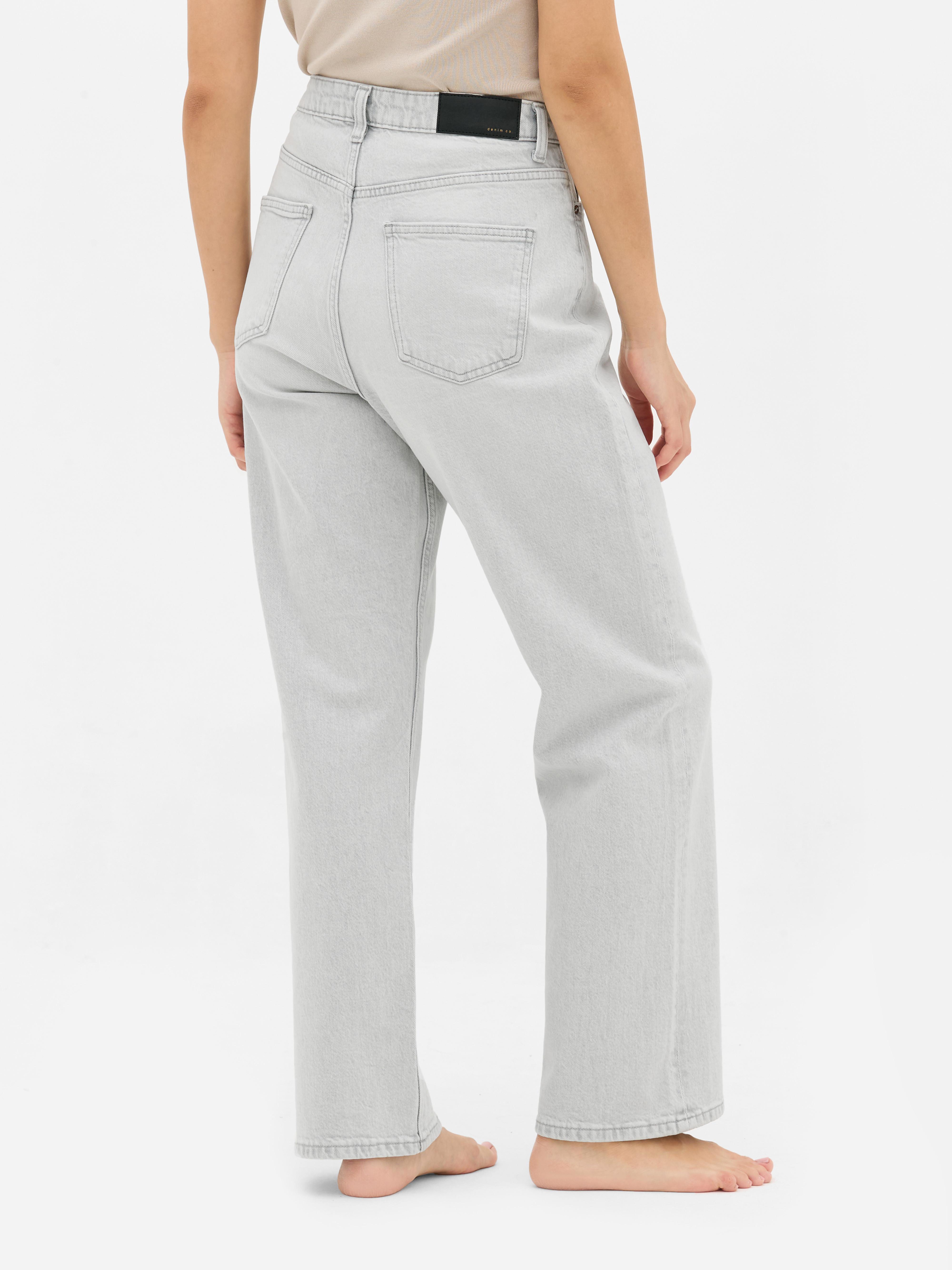 Straight Leg Denim Jeans