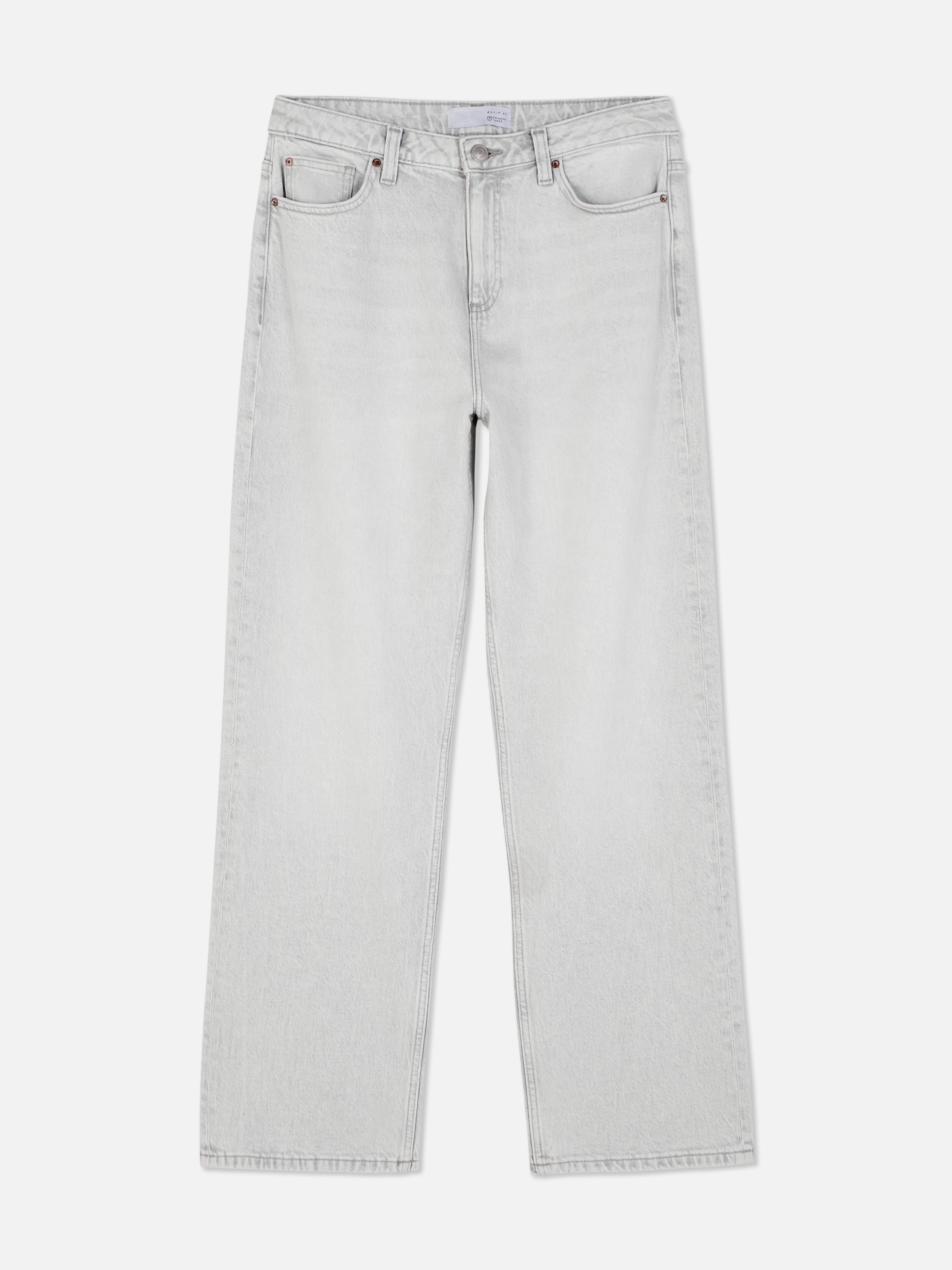 Straight Leg Denim Jeans