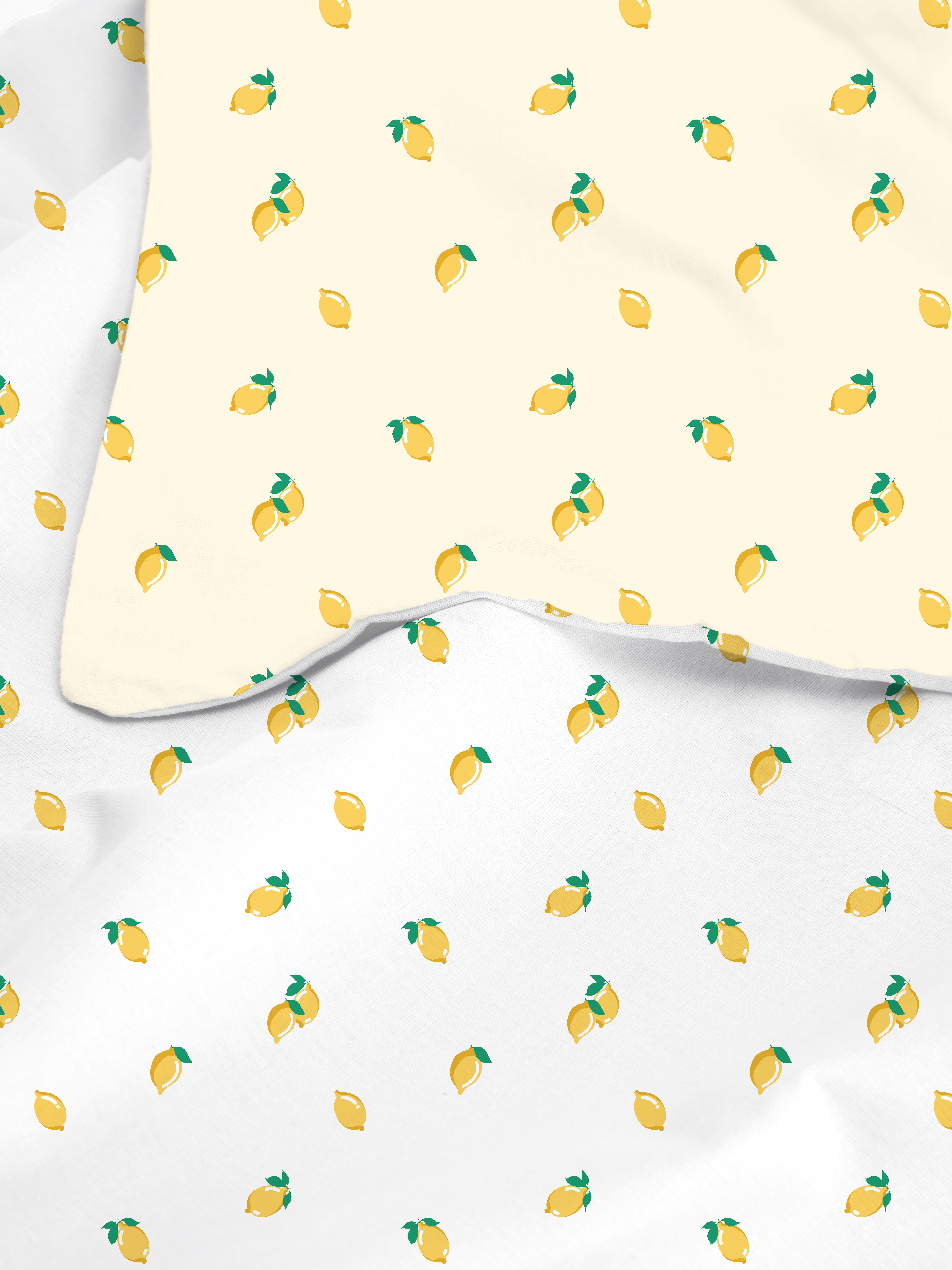 Set de funda nórdica reversible king size de limones