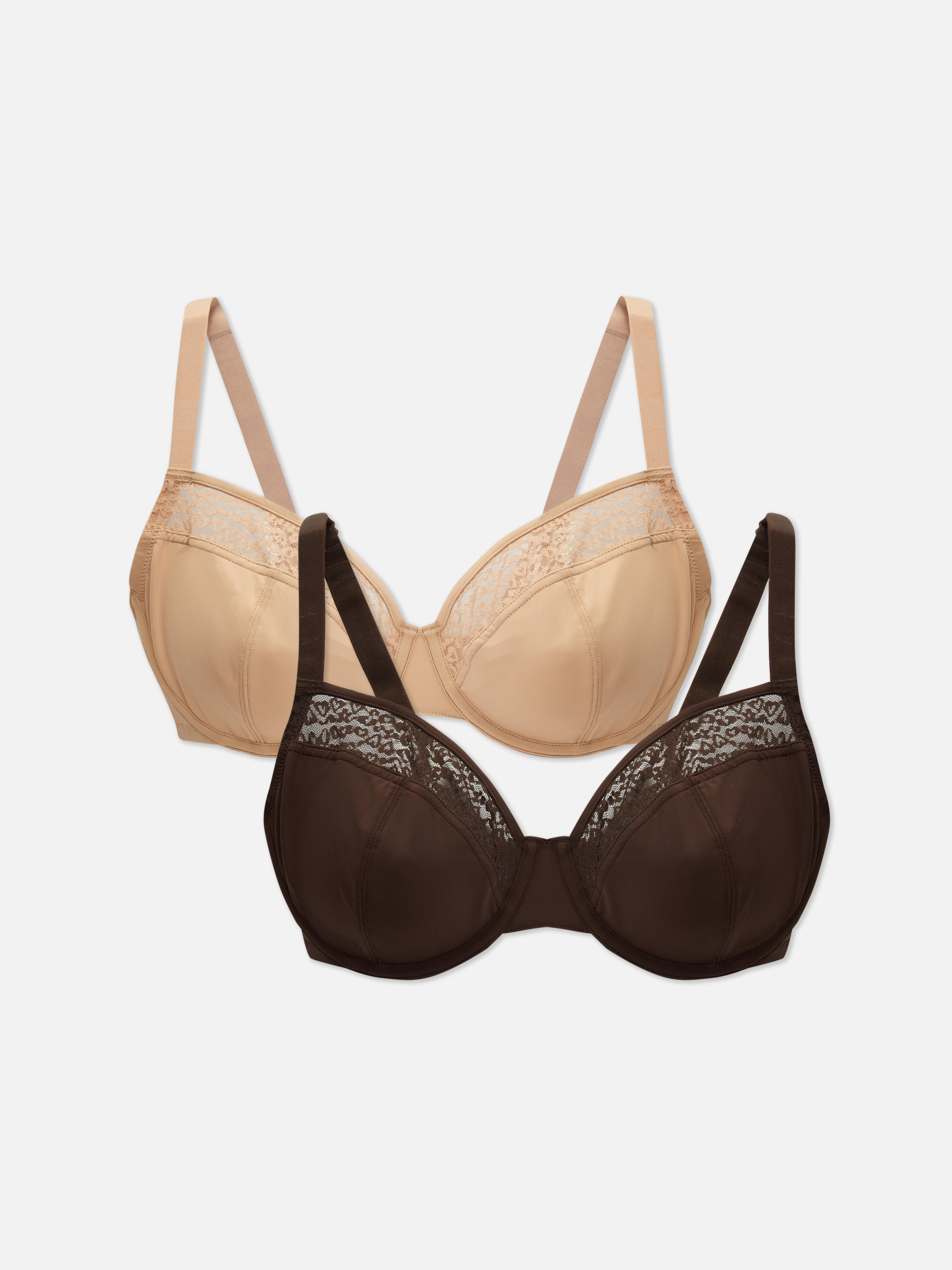 2-Pack D-H Non-Padded Mesh Panel Bras