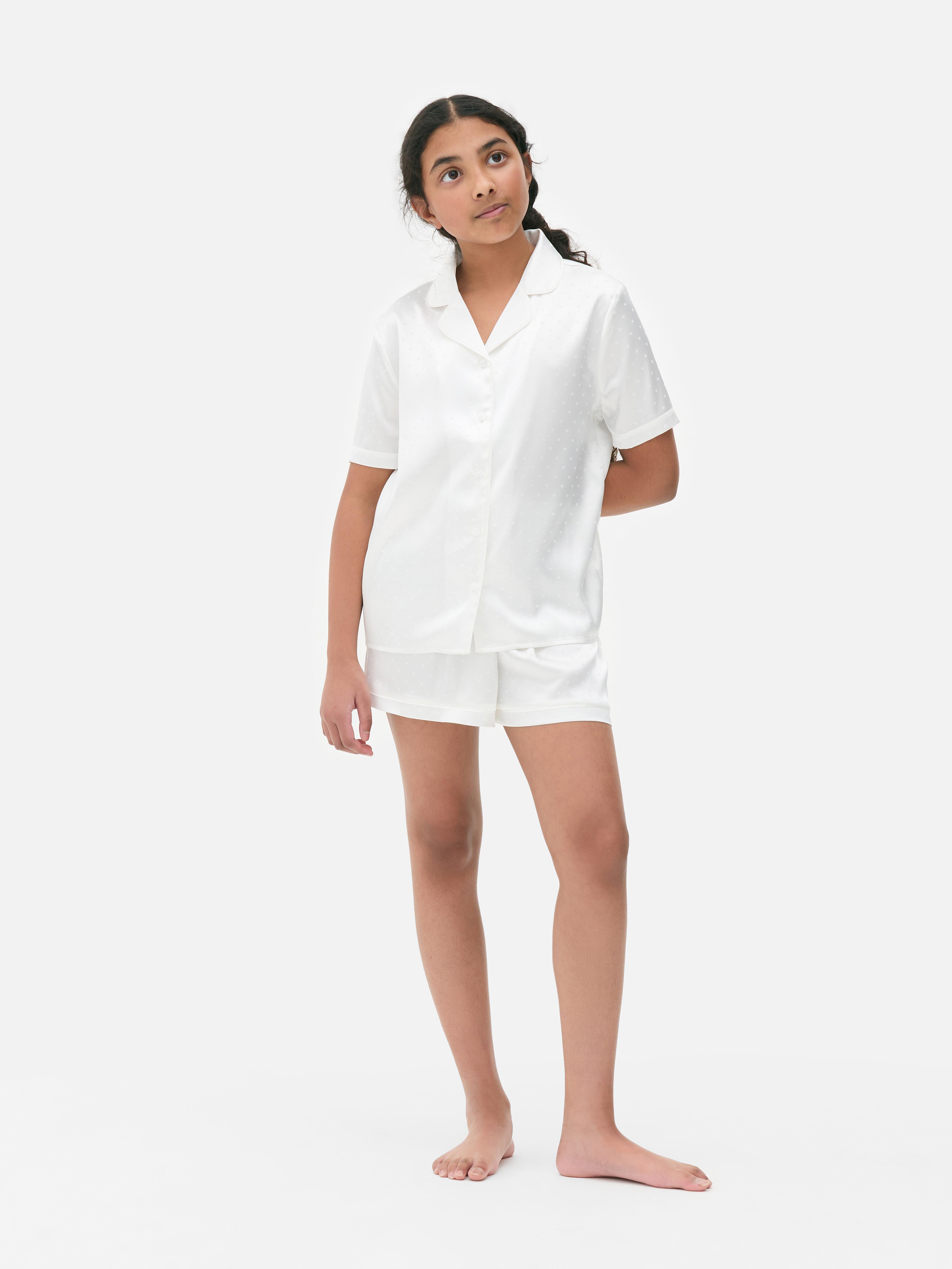 Satin Short Sleeve Pyjamas