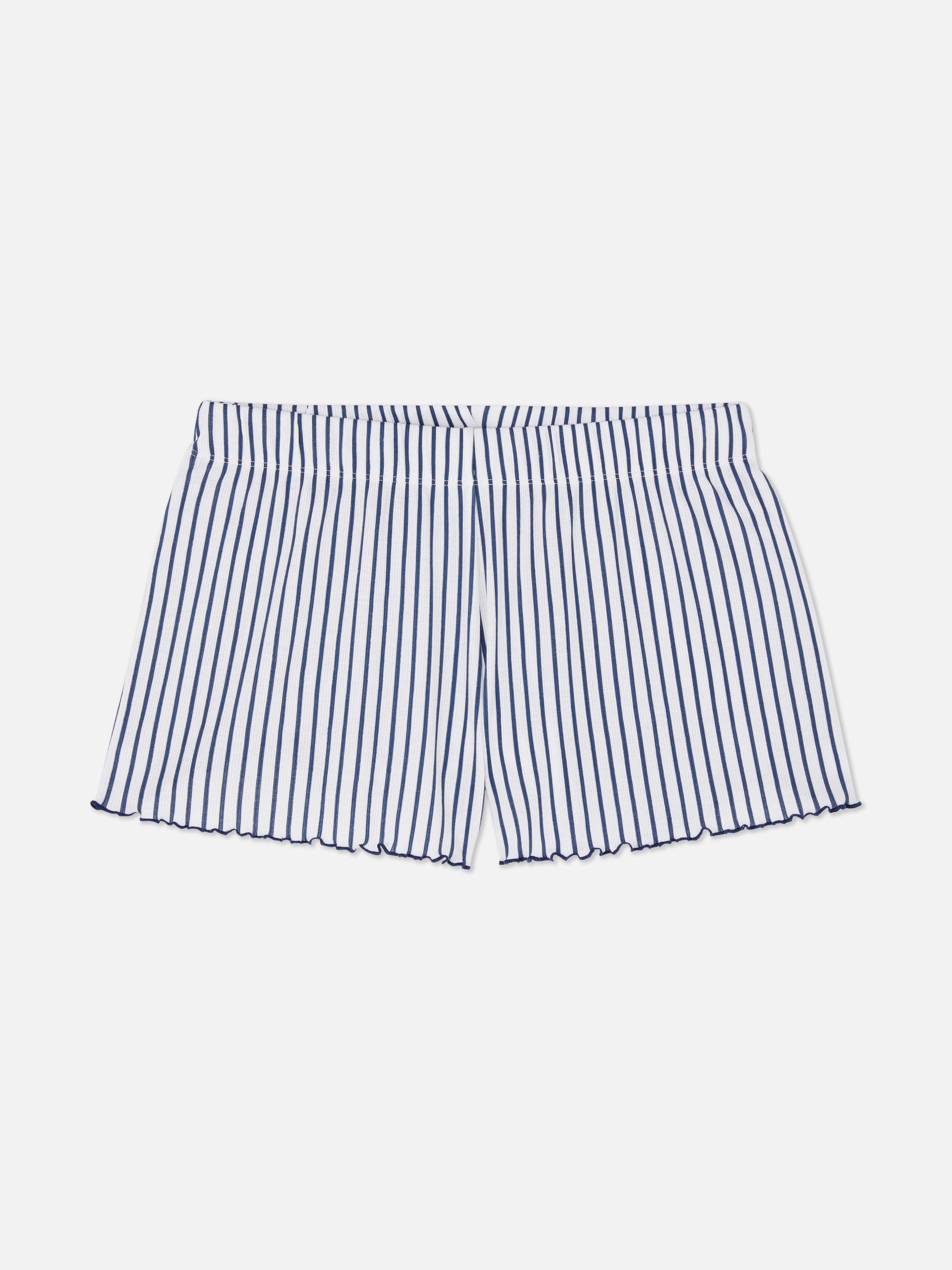 Calções malha estampado total Branco