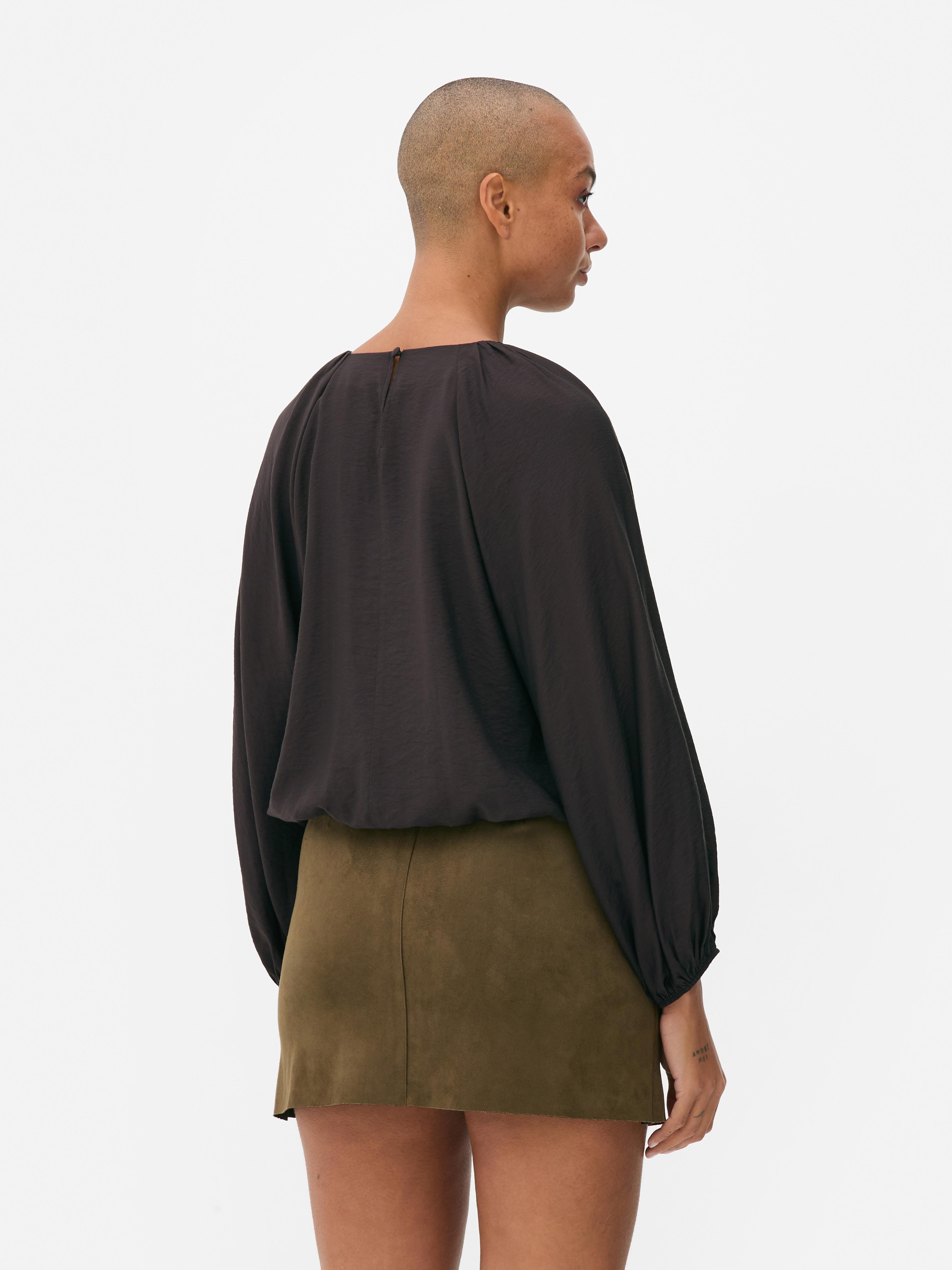 Long Sleeve Elasticated Top