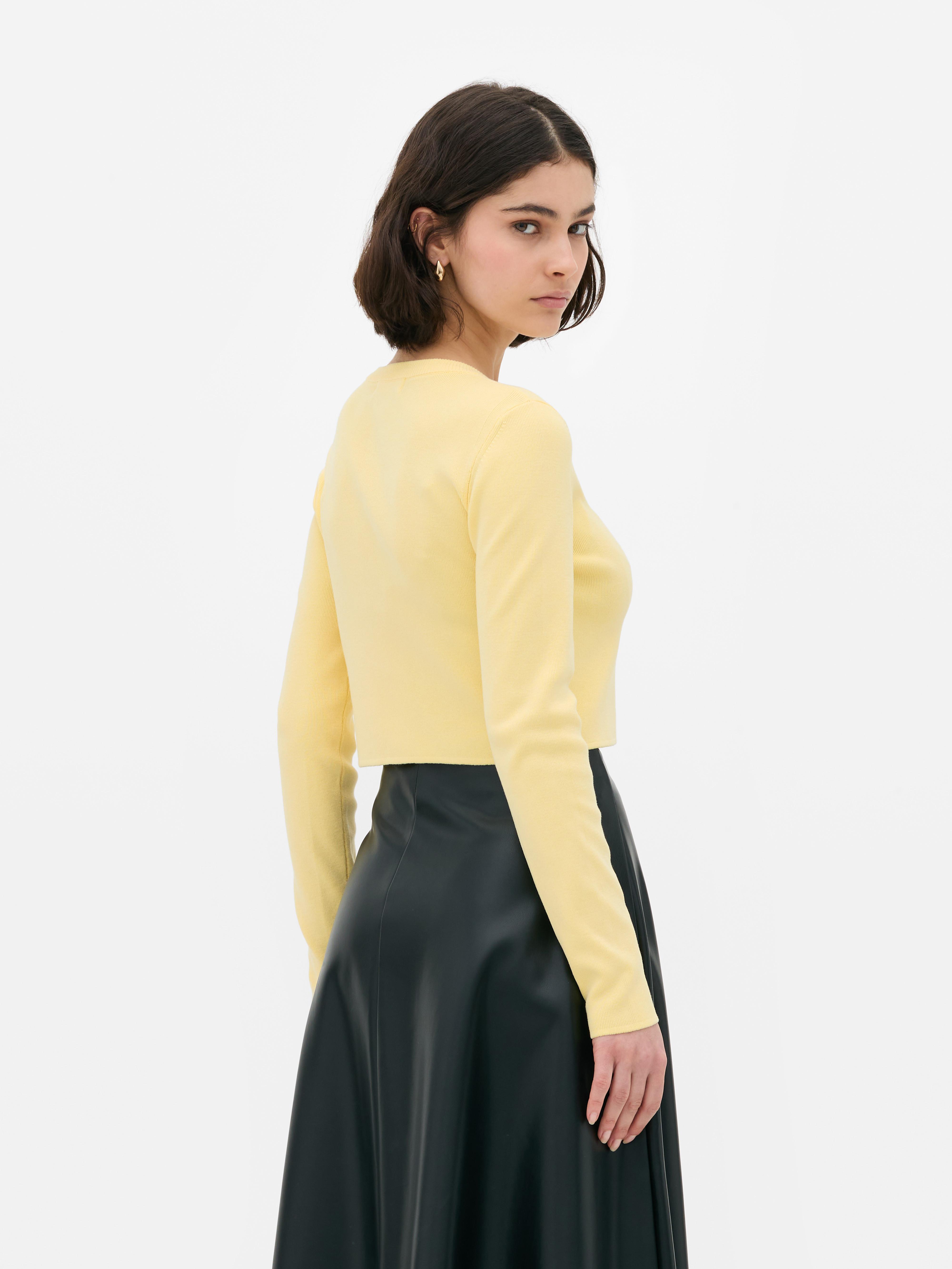 Cardigan girocollo