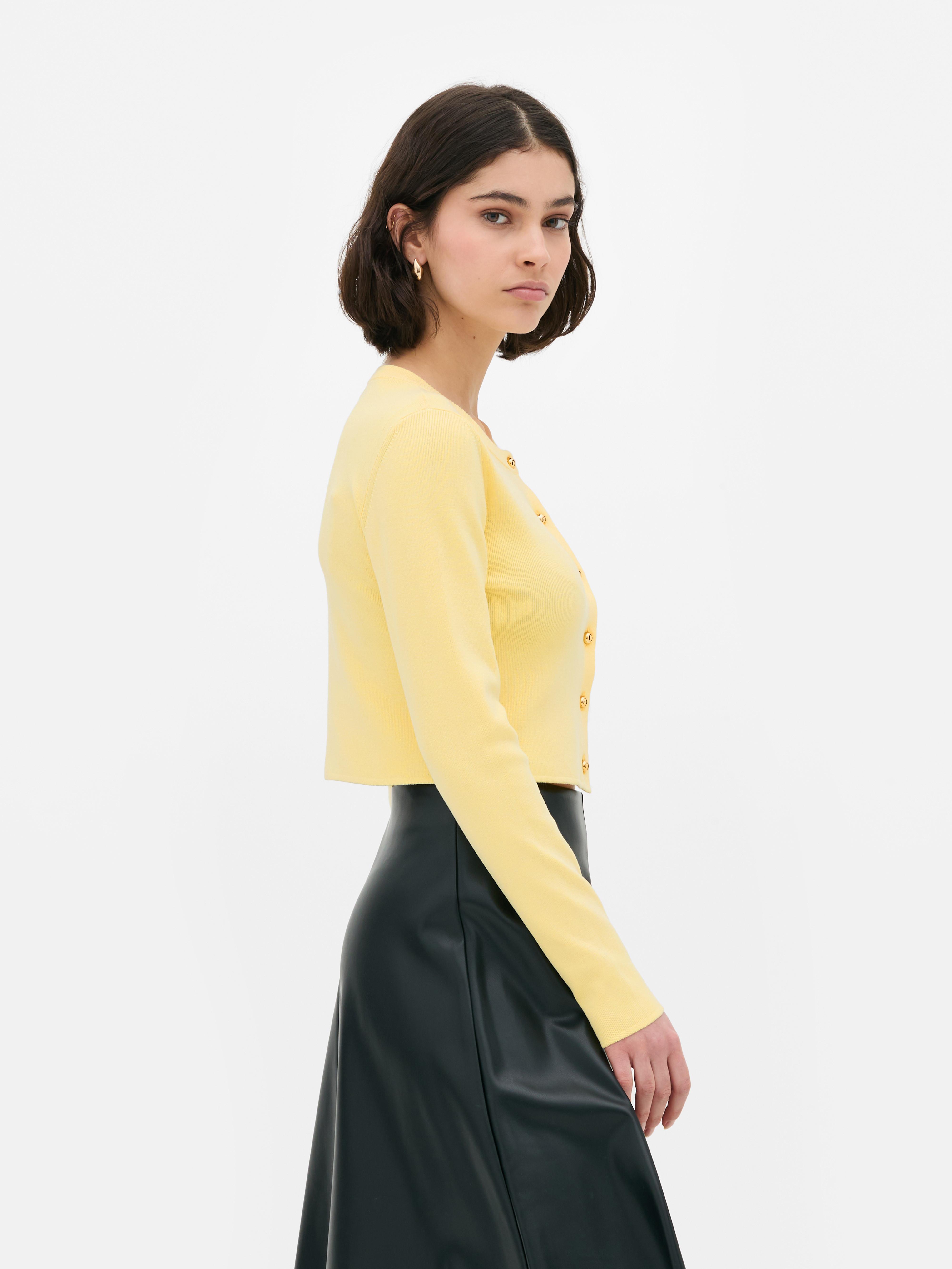 Cardigan girocollo