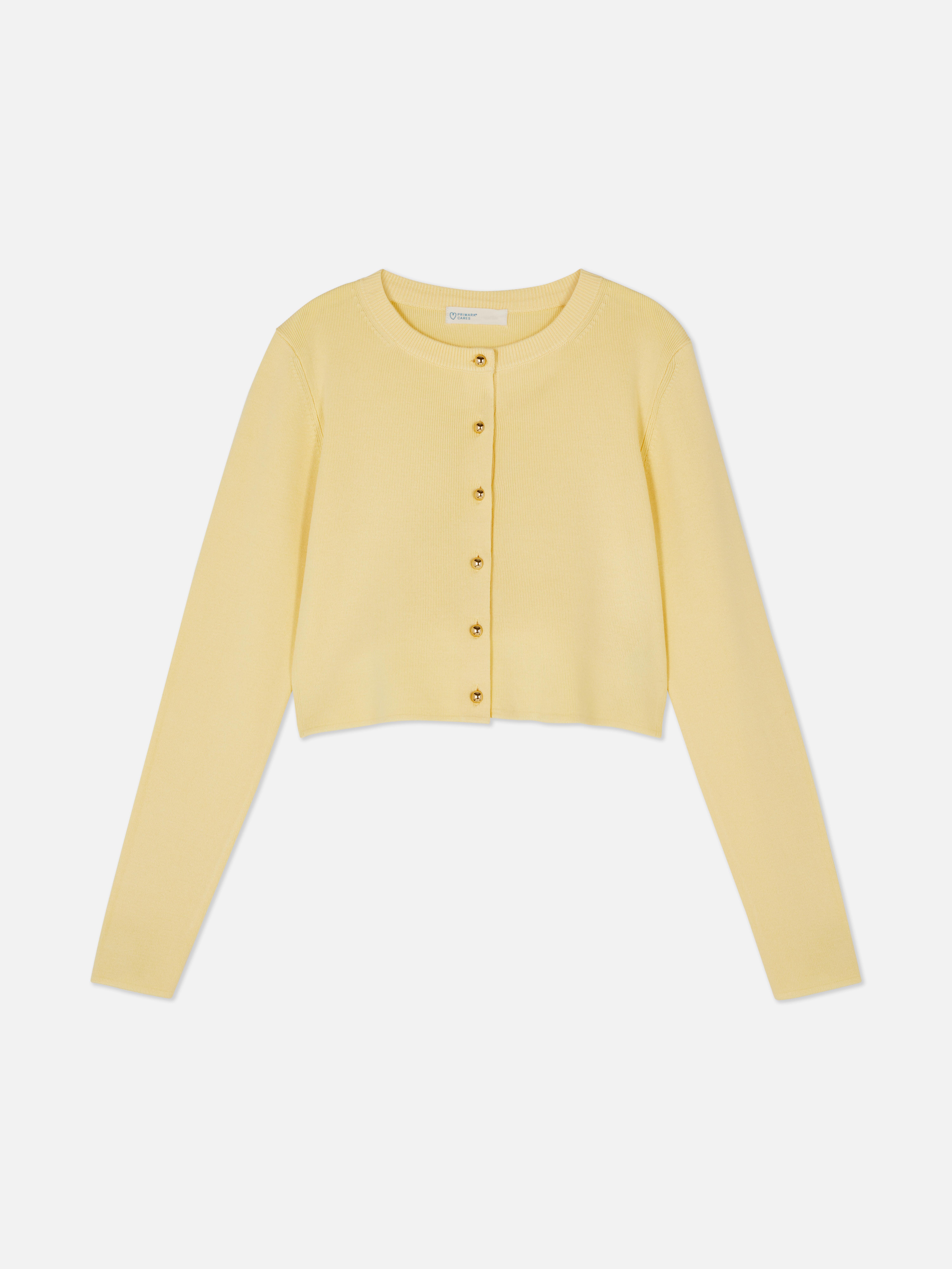 Cardigan girocollo